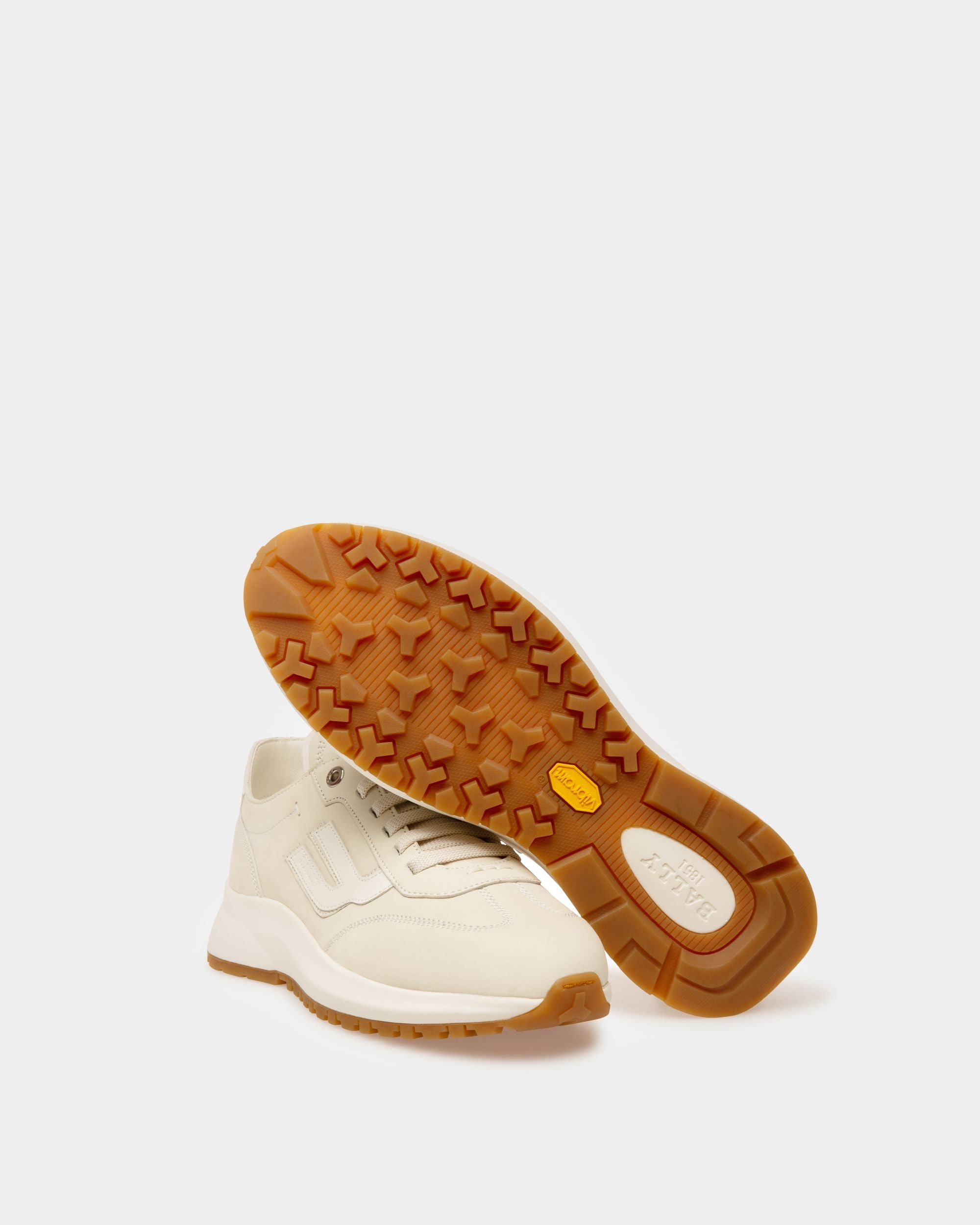 Demyl Leather Sneakers In Denty White & White - Women's - Bally - 05