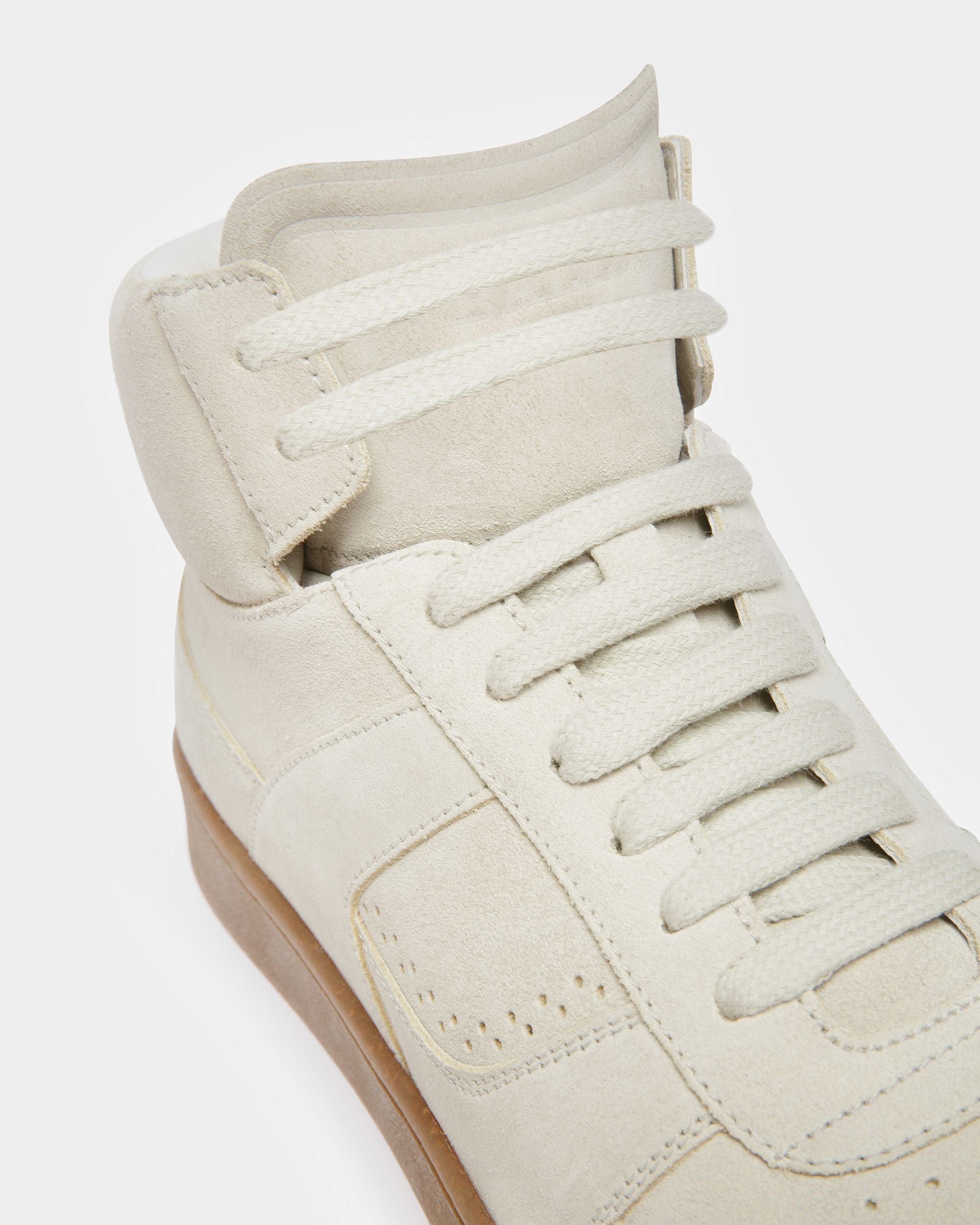 Wiggles Leather Sneakers In Dusty White - Women's - Bally - 06