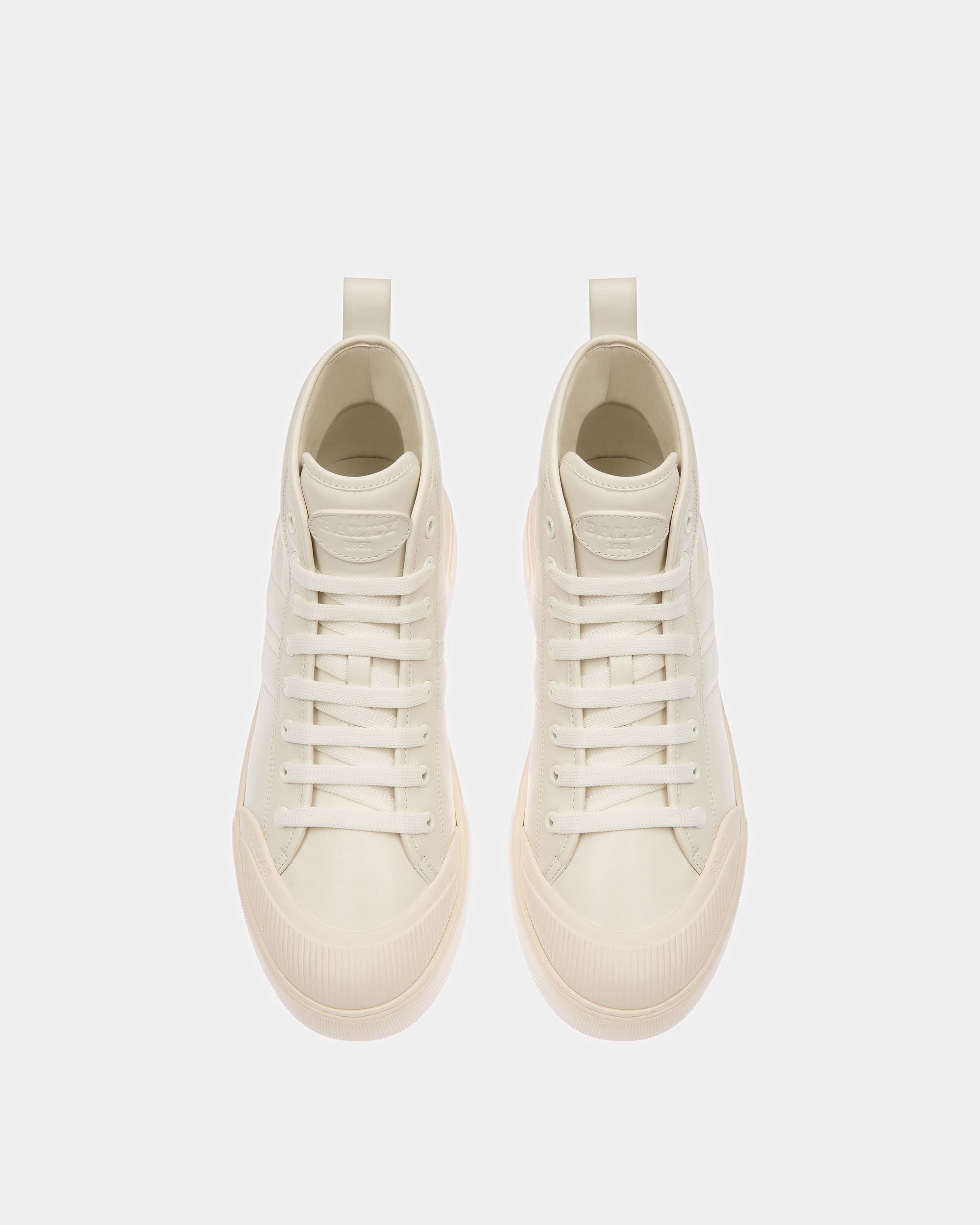 Maren Leather Sneakers In White - Women's - Bally - 02
