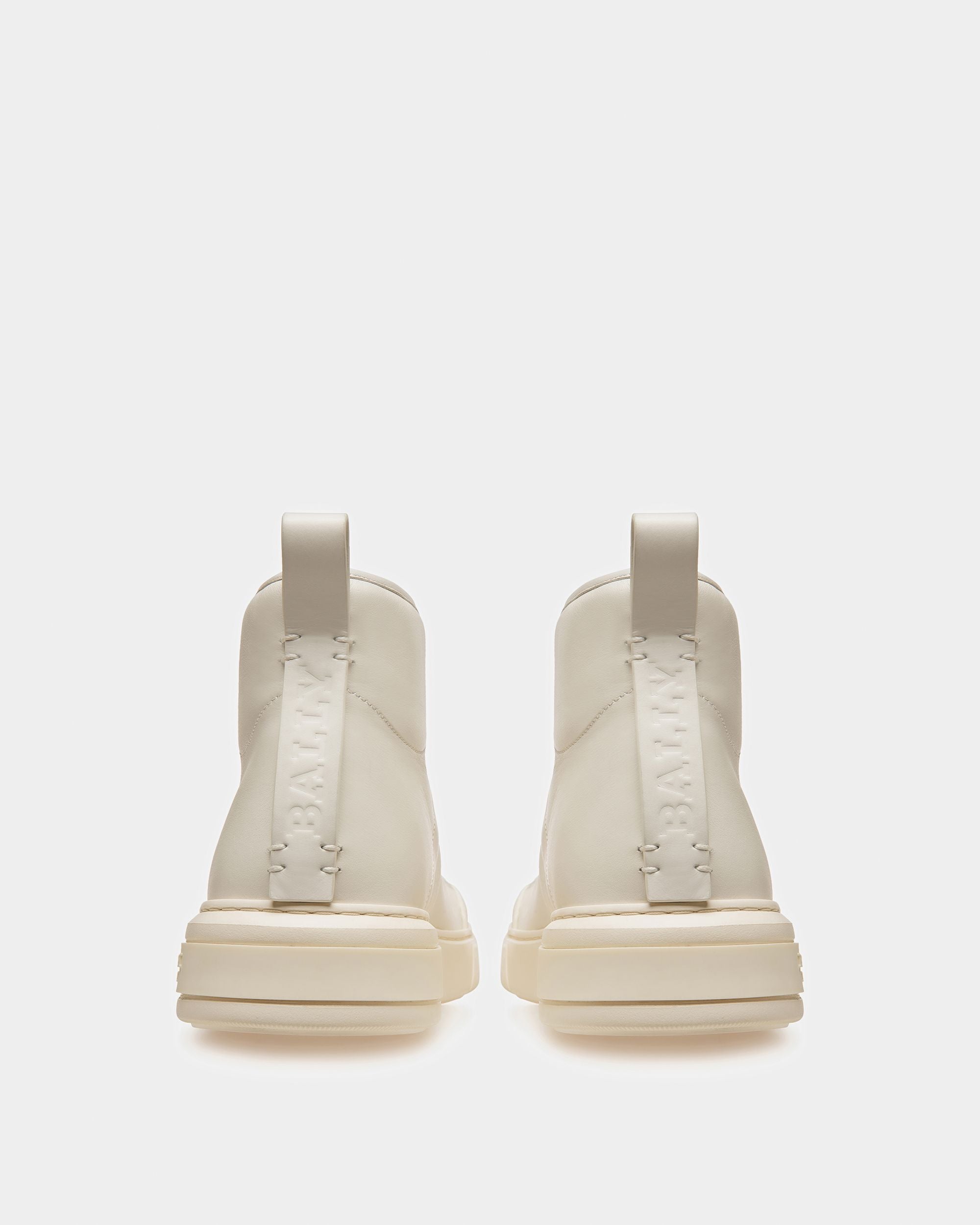 Maren Leather Sneakers In White - Women's - Bally - 03