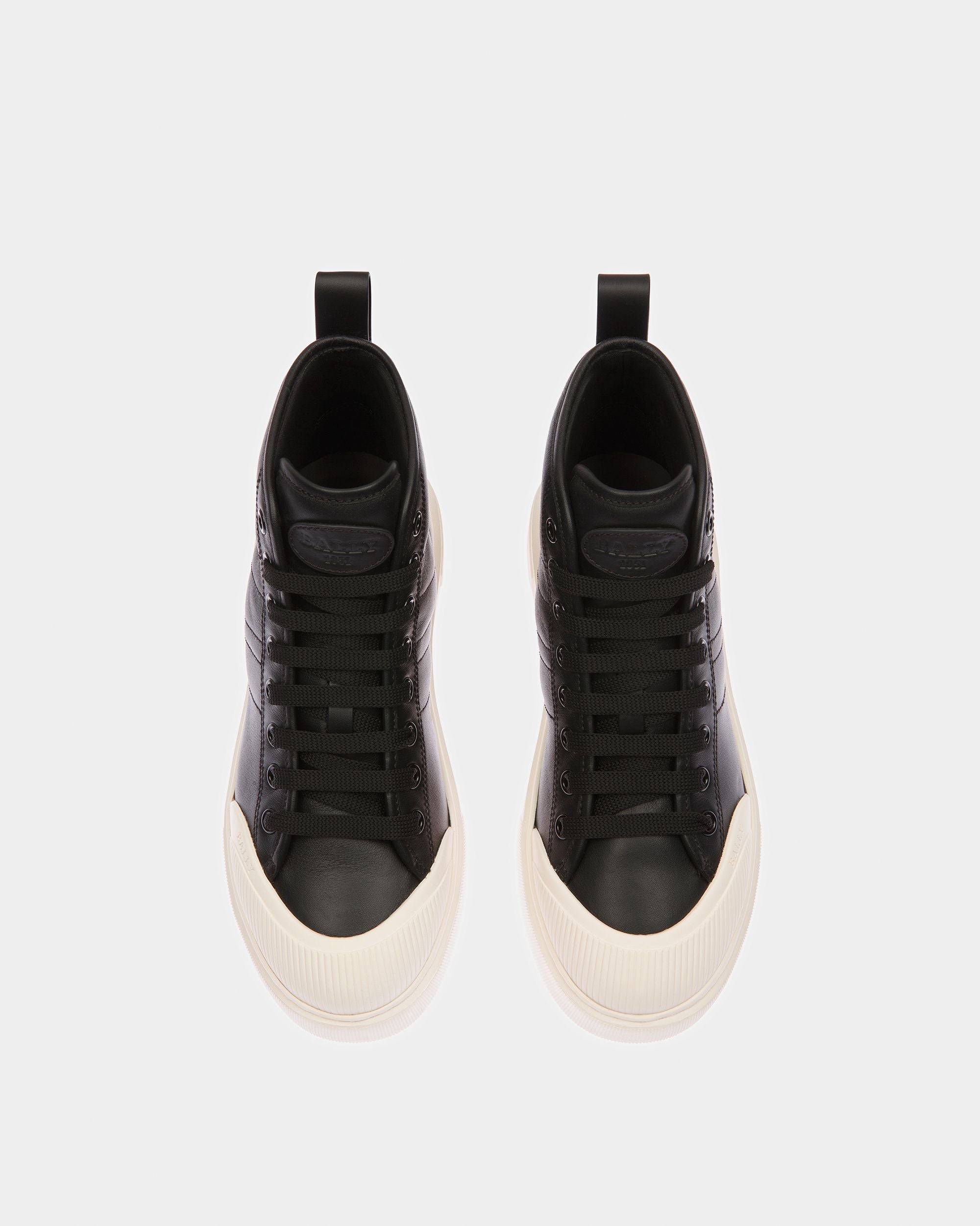 Maren Leather Sneakers In Black - Women's - Bally - 02