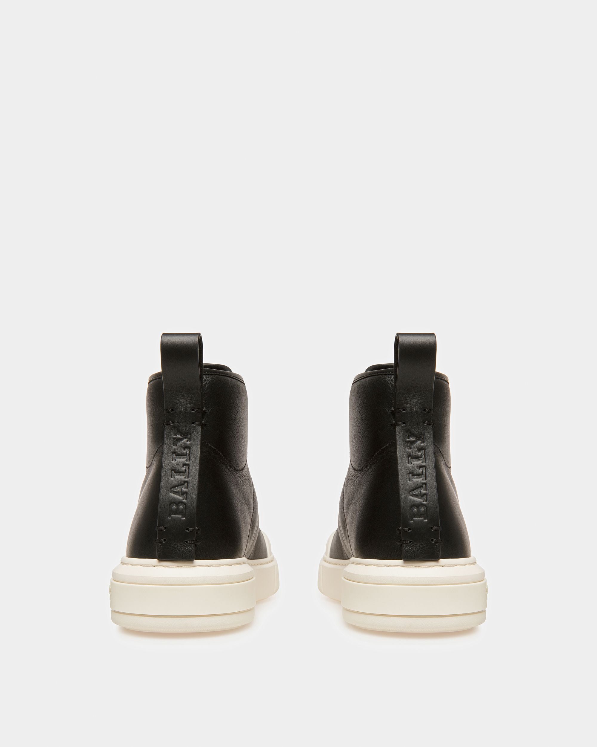 Maren Leather Sneakers In Black - Women's - Bally - 04