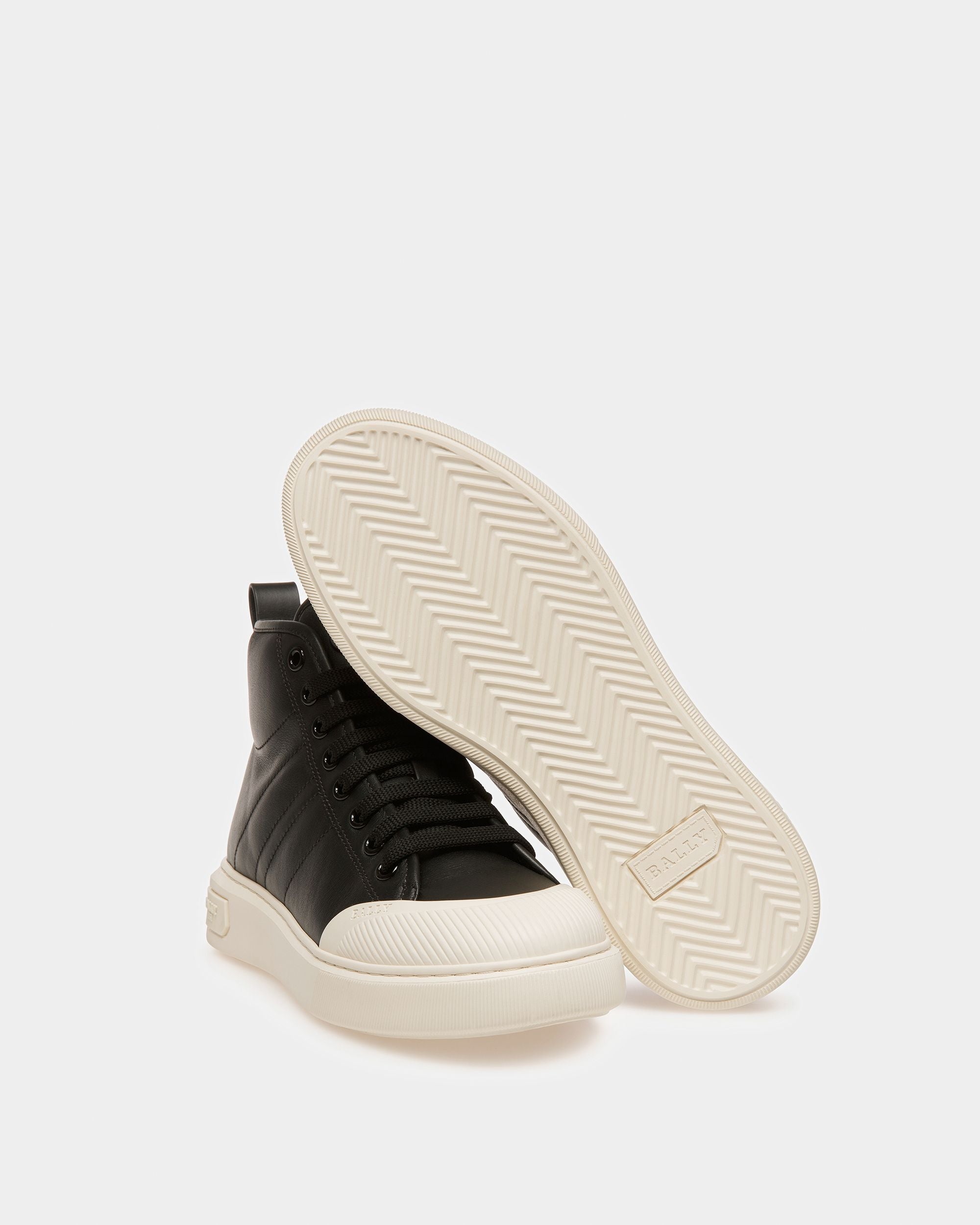 Maren Leather Sneakers In Black - Women's - Bally - 05