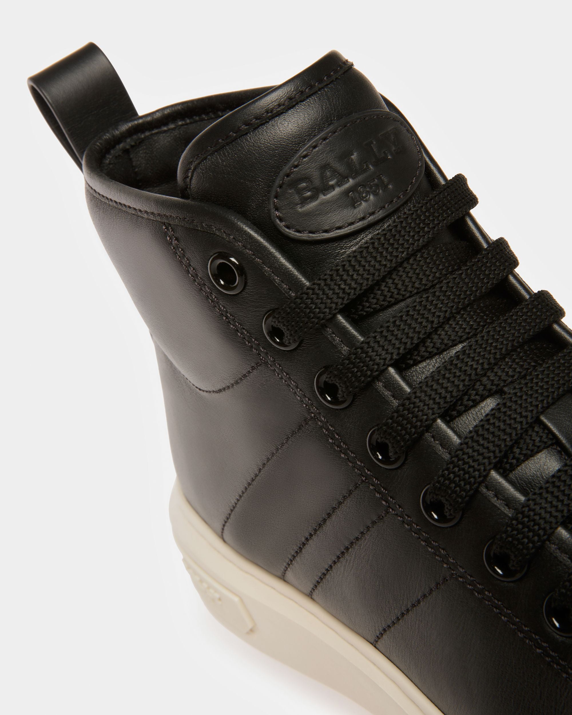 Maren Leather Sneakers In Black - Women's - Bally - 06