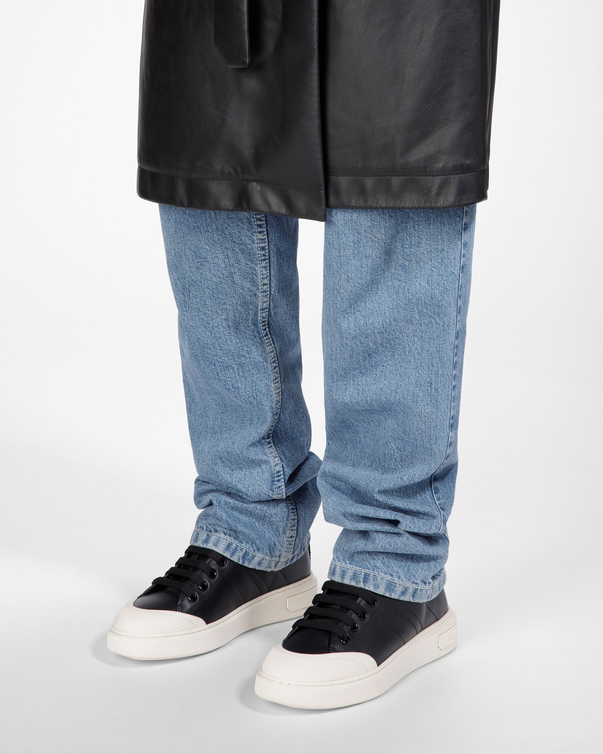 Maren Leather Sneakers In Black - Women's - Bally - 07