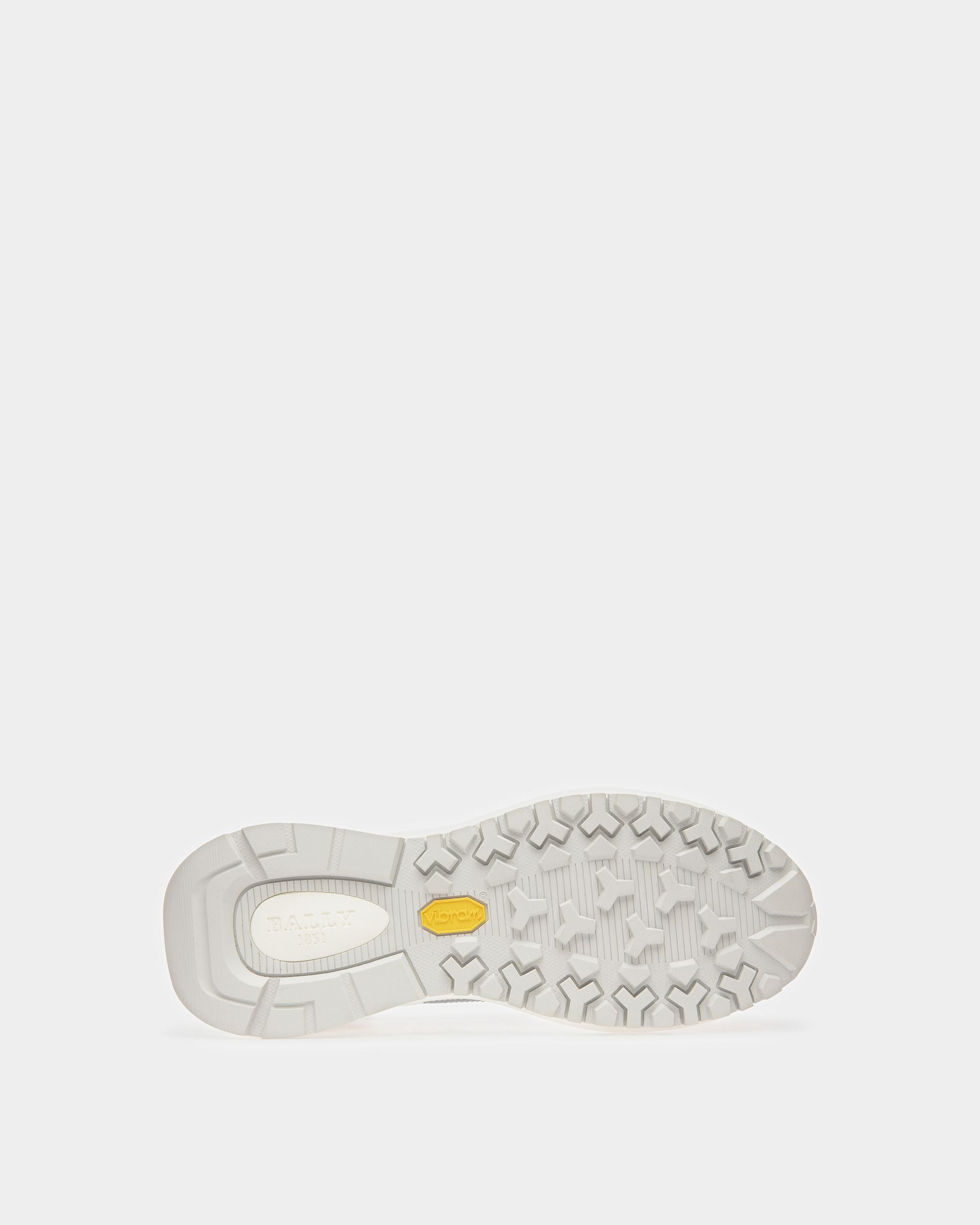 Demmy Leather And Fabric Sneakers In White - Women's - Bally - 03