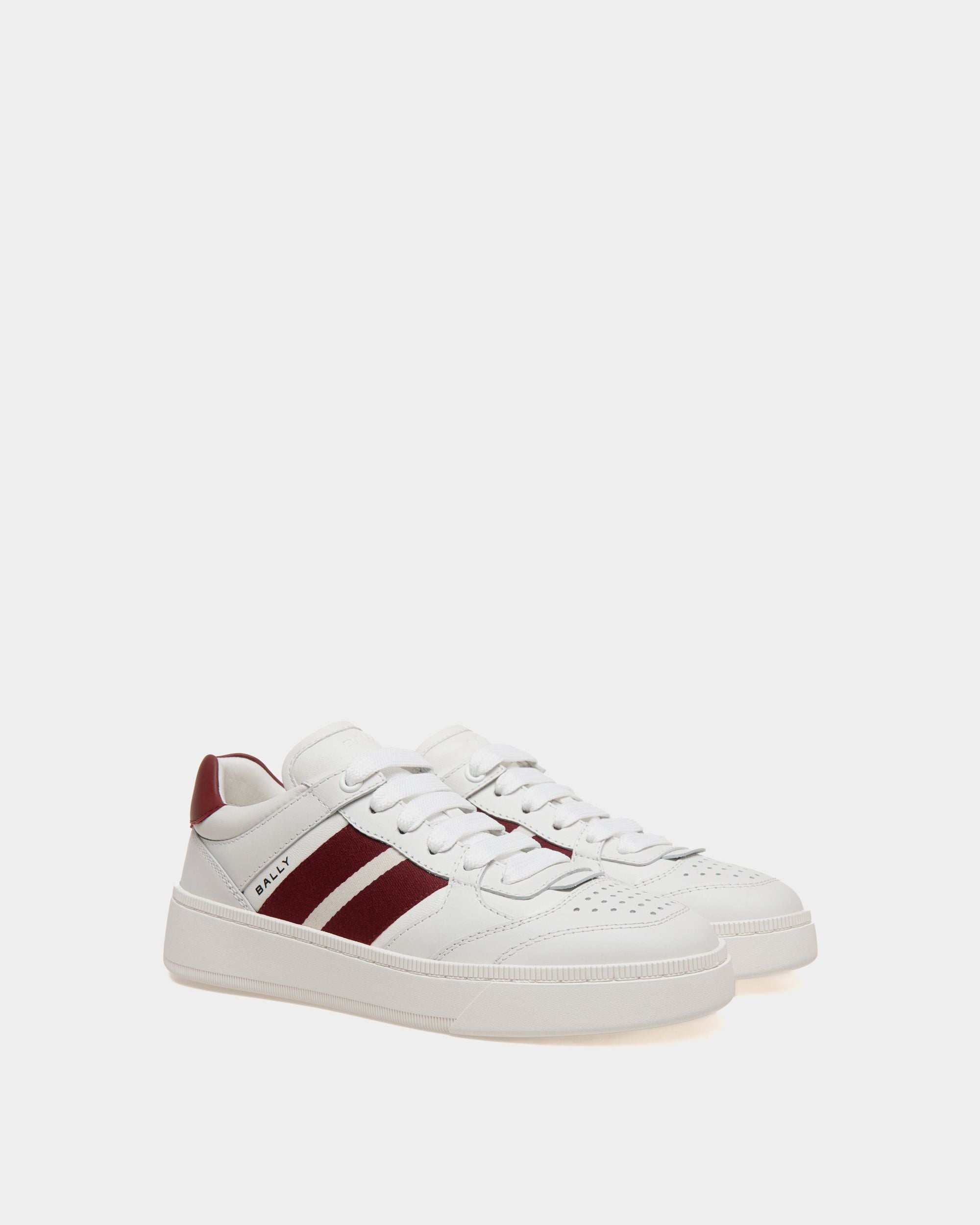 Raise Sneaker In White Leather - Women's - Bally - 02