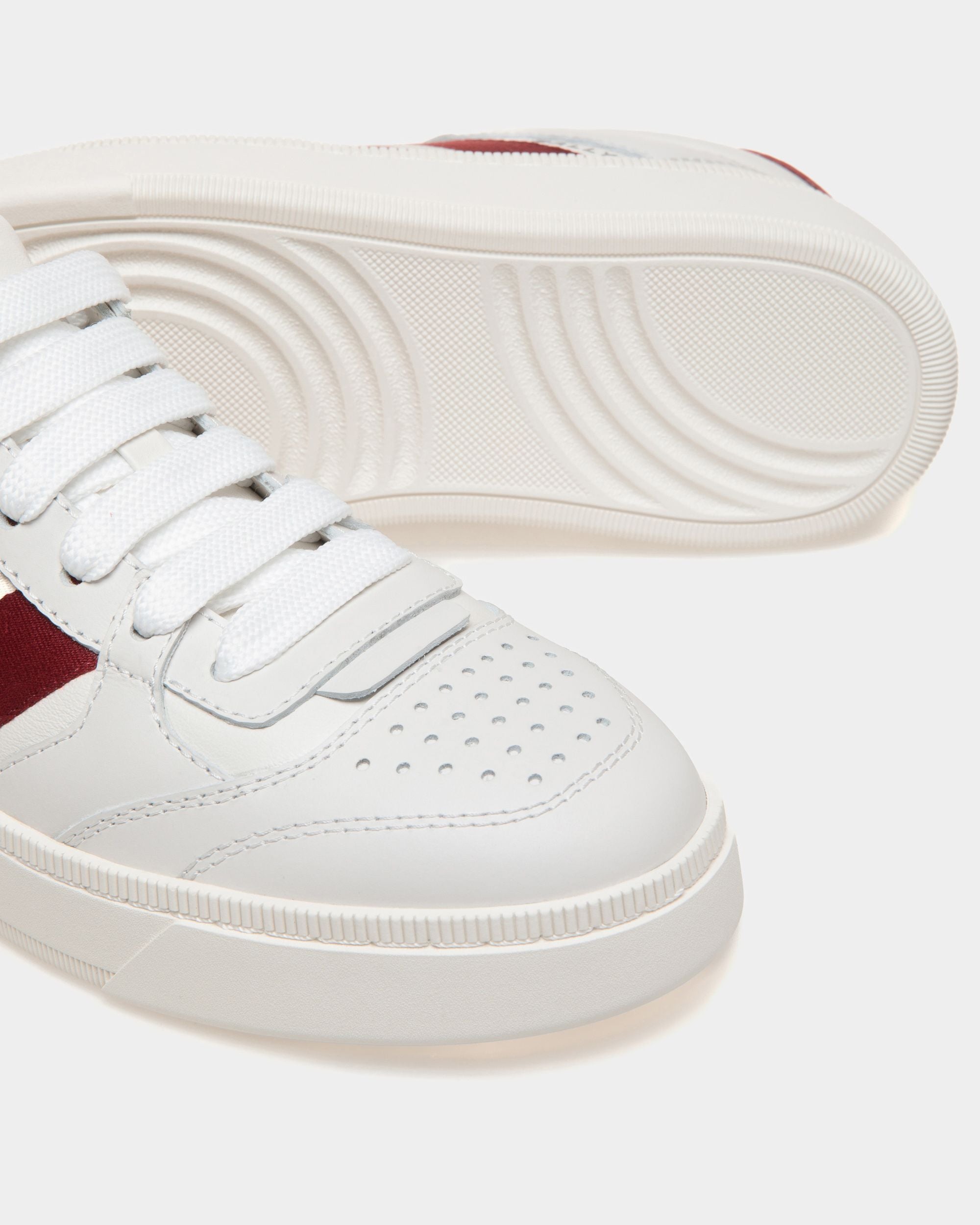 Raise Sneaker In White Leather - Women's - Bally - 05