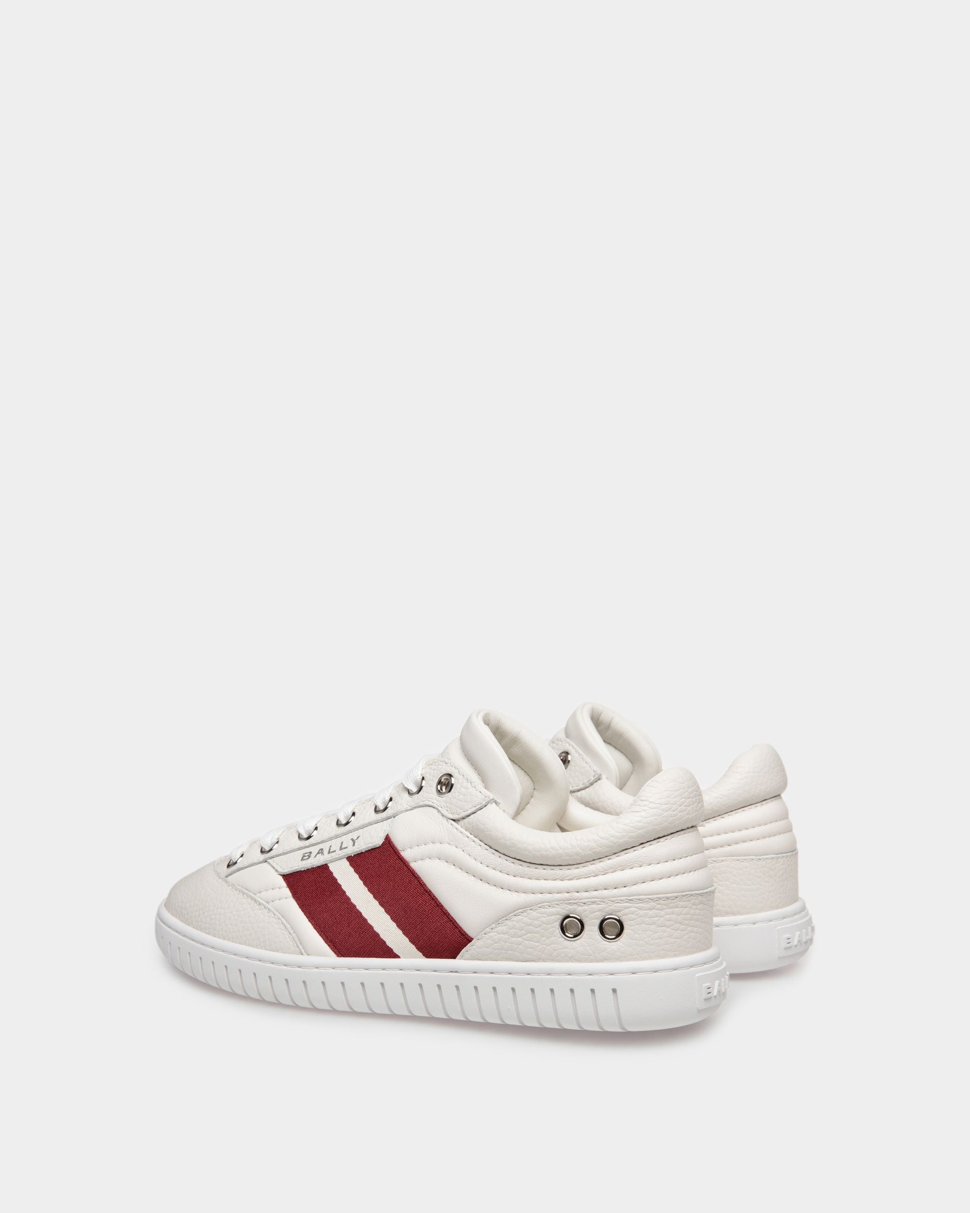Player Sneaker In White Leather - Women's - Bally - 03