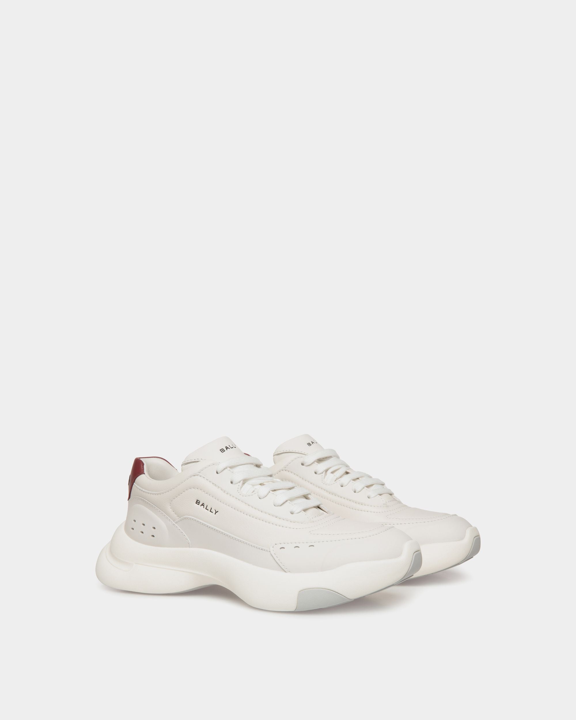 Dune Sneaker in White Leather - Women's - Bally - 03