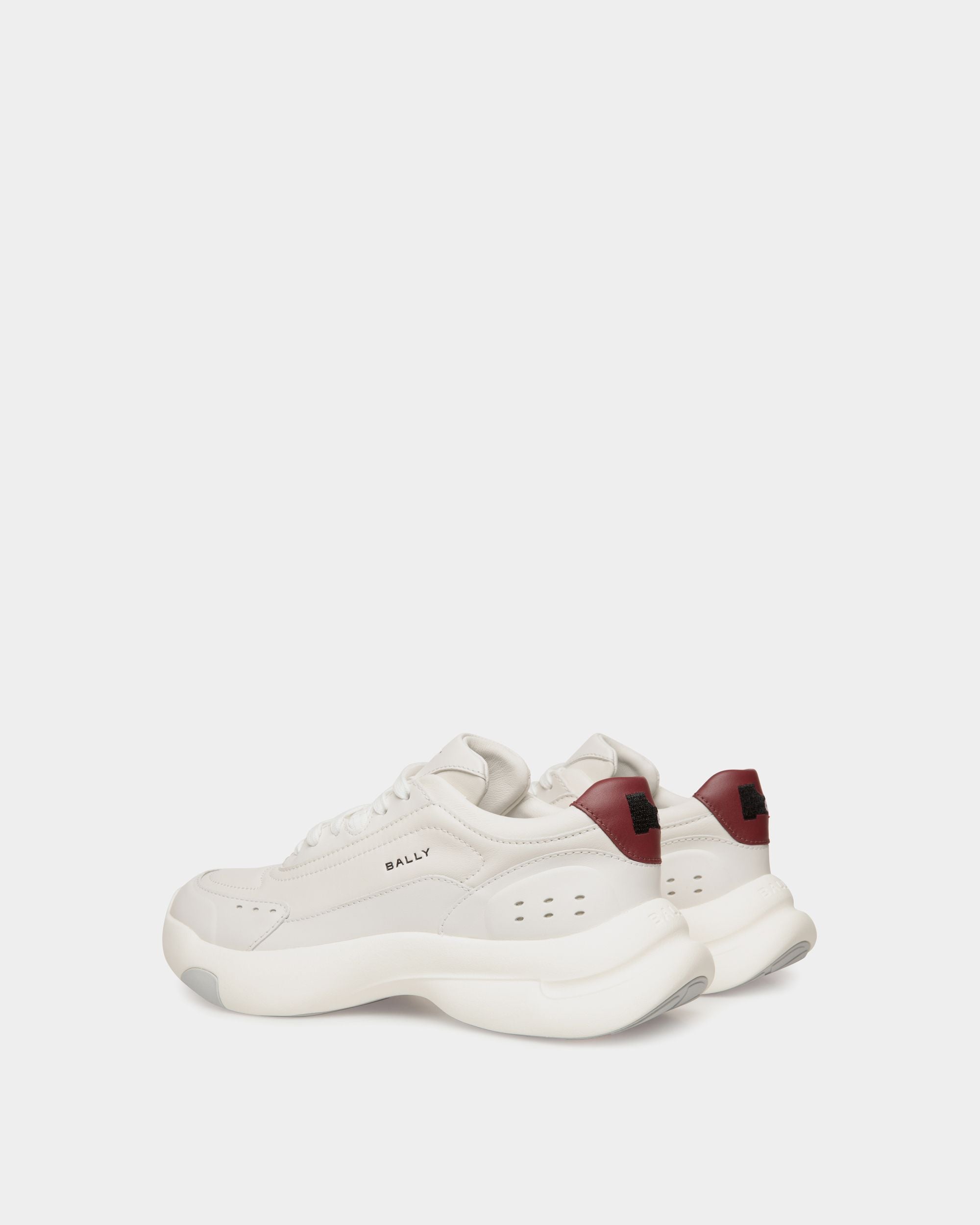 Dune Sneaker in White Leather - Women's - Bally - 04