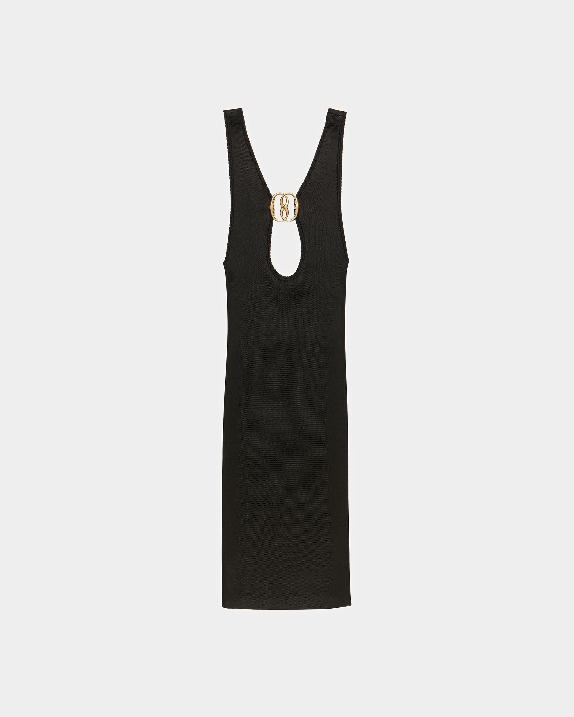 Open Back Knit Dress In Black - Women's - Bally - 06