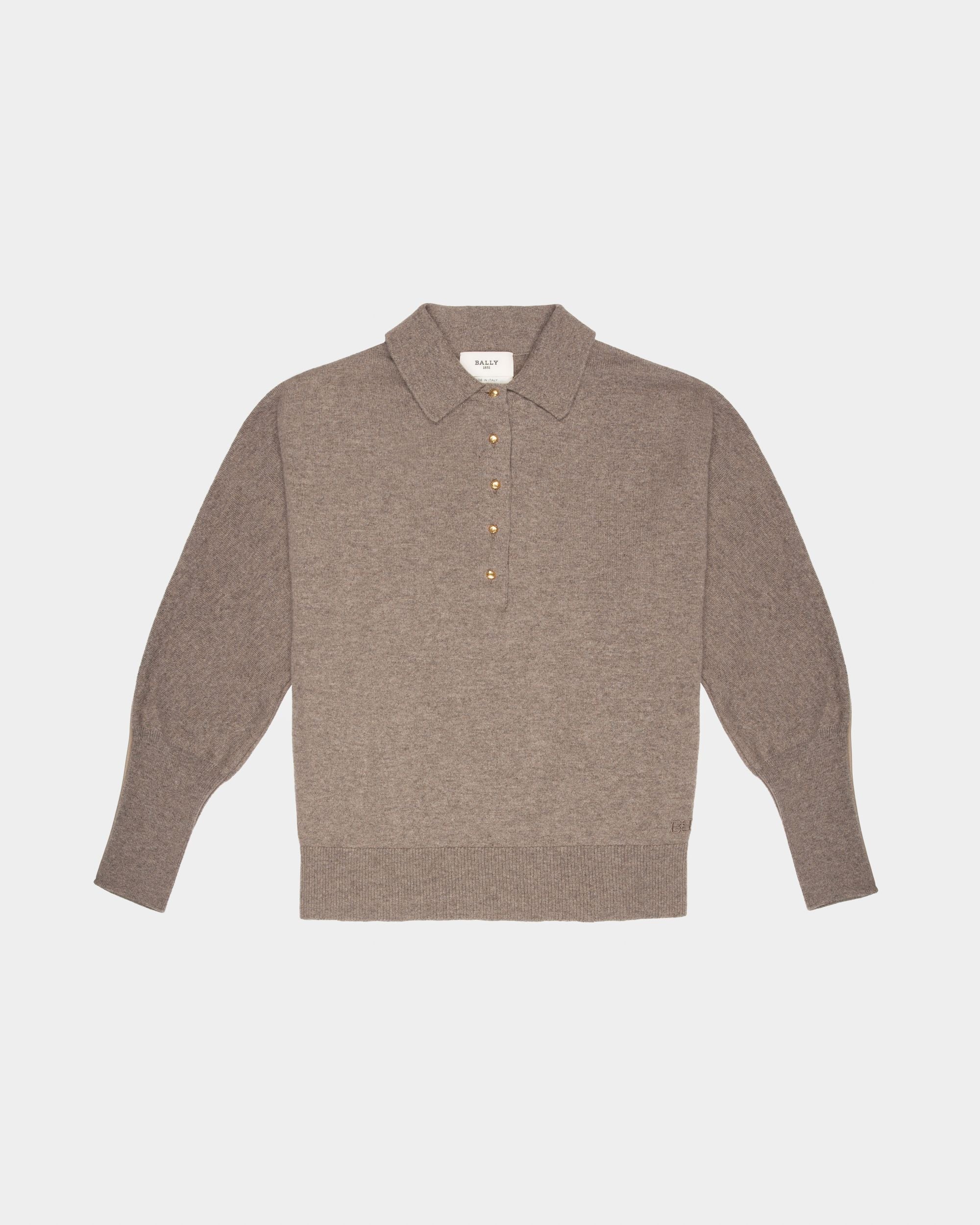 Cashmere Sweater In Beige - Women's - Bally - 01
