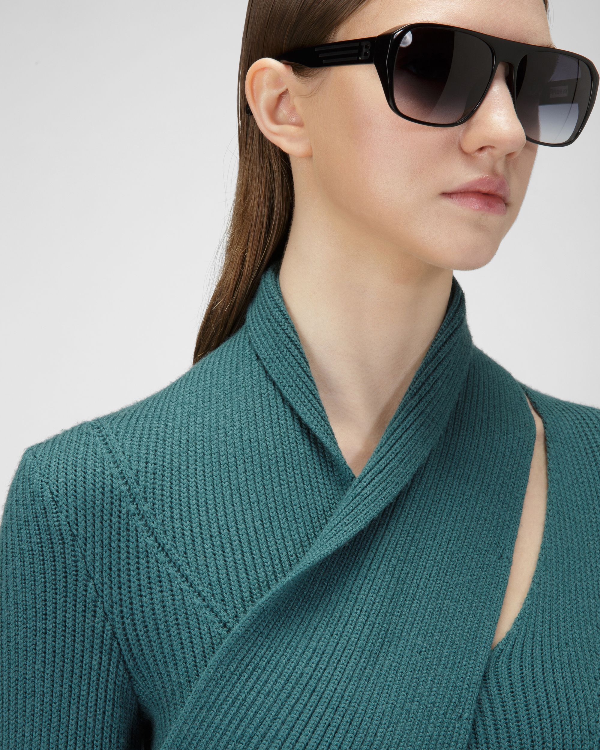 Wool Dress In Green - Women's - Bally - 02