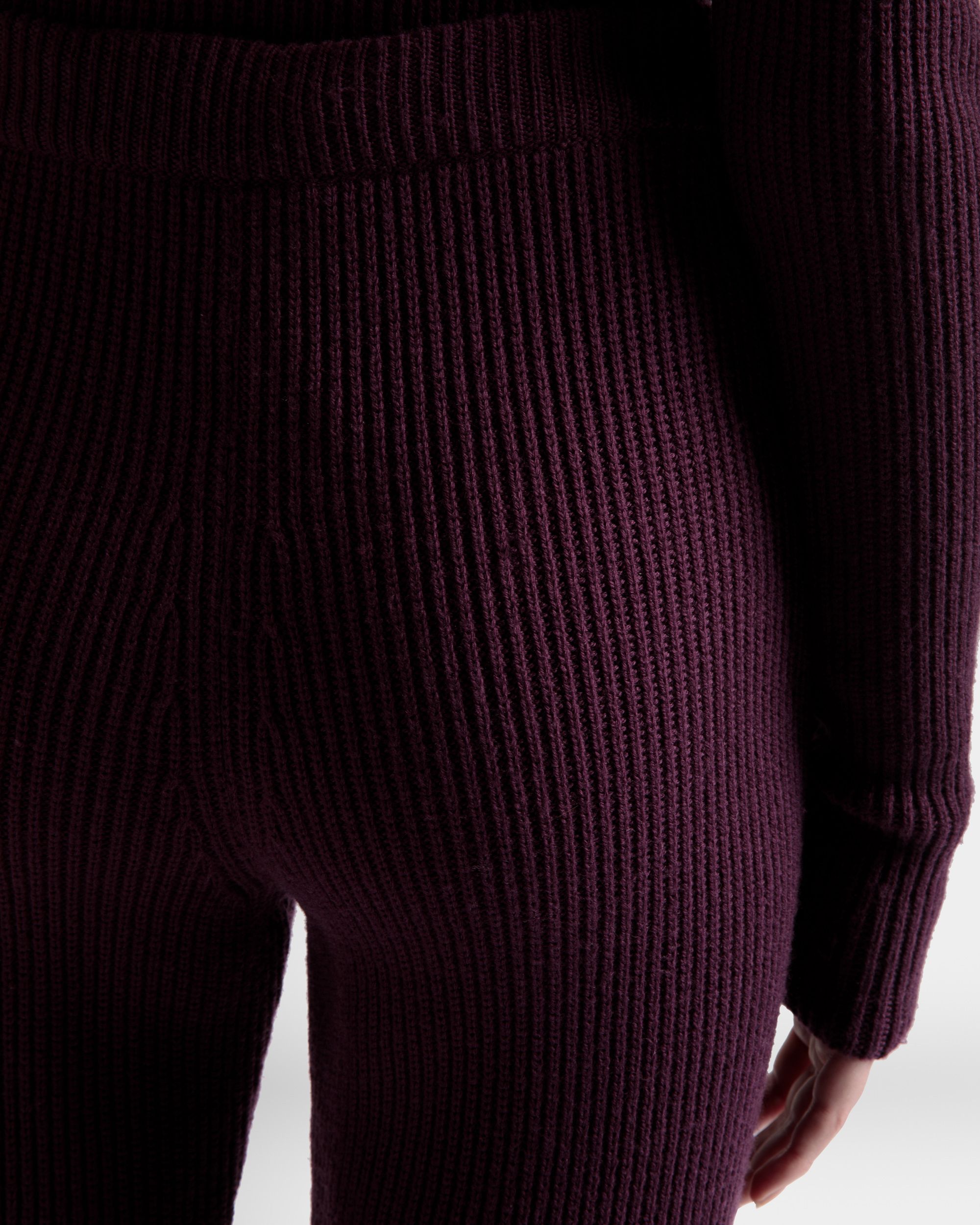 Flared Trousers In Orchid Wool - Women's - Bally - 04