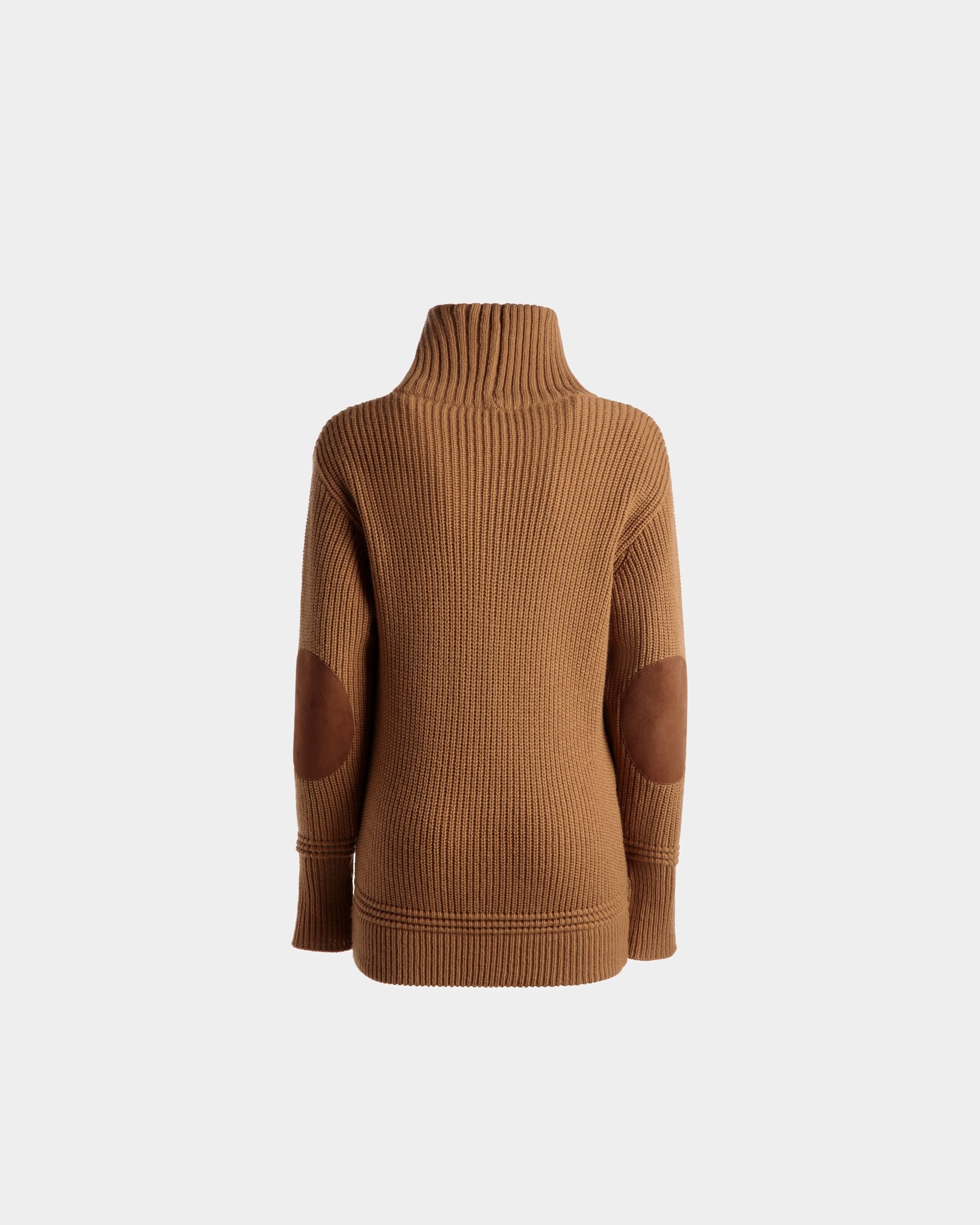 Roll Neck Dress In Brown Mixed Wool - Women's - Bally - 07