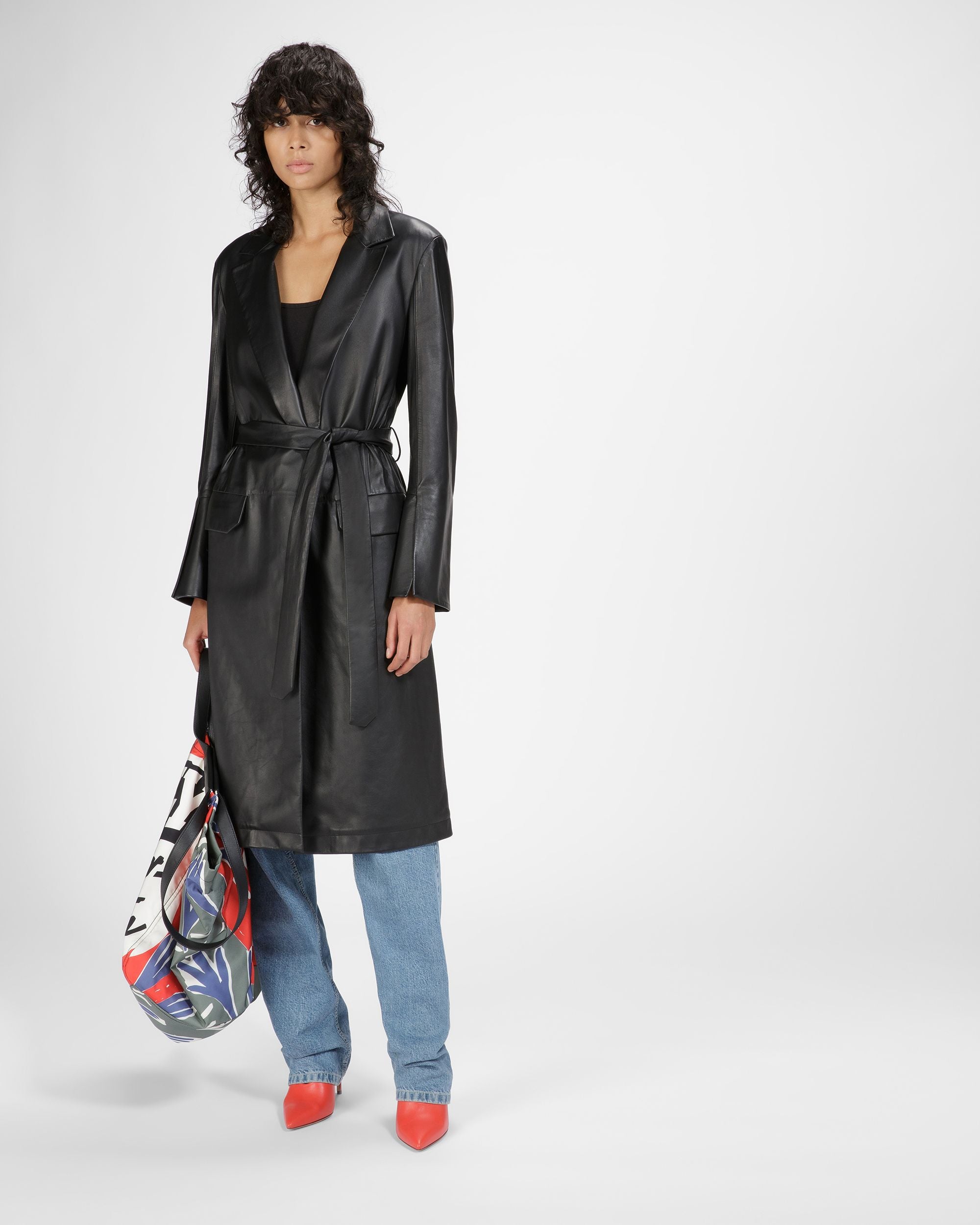 Leather Coat - Women's - Bally - 04