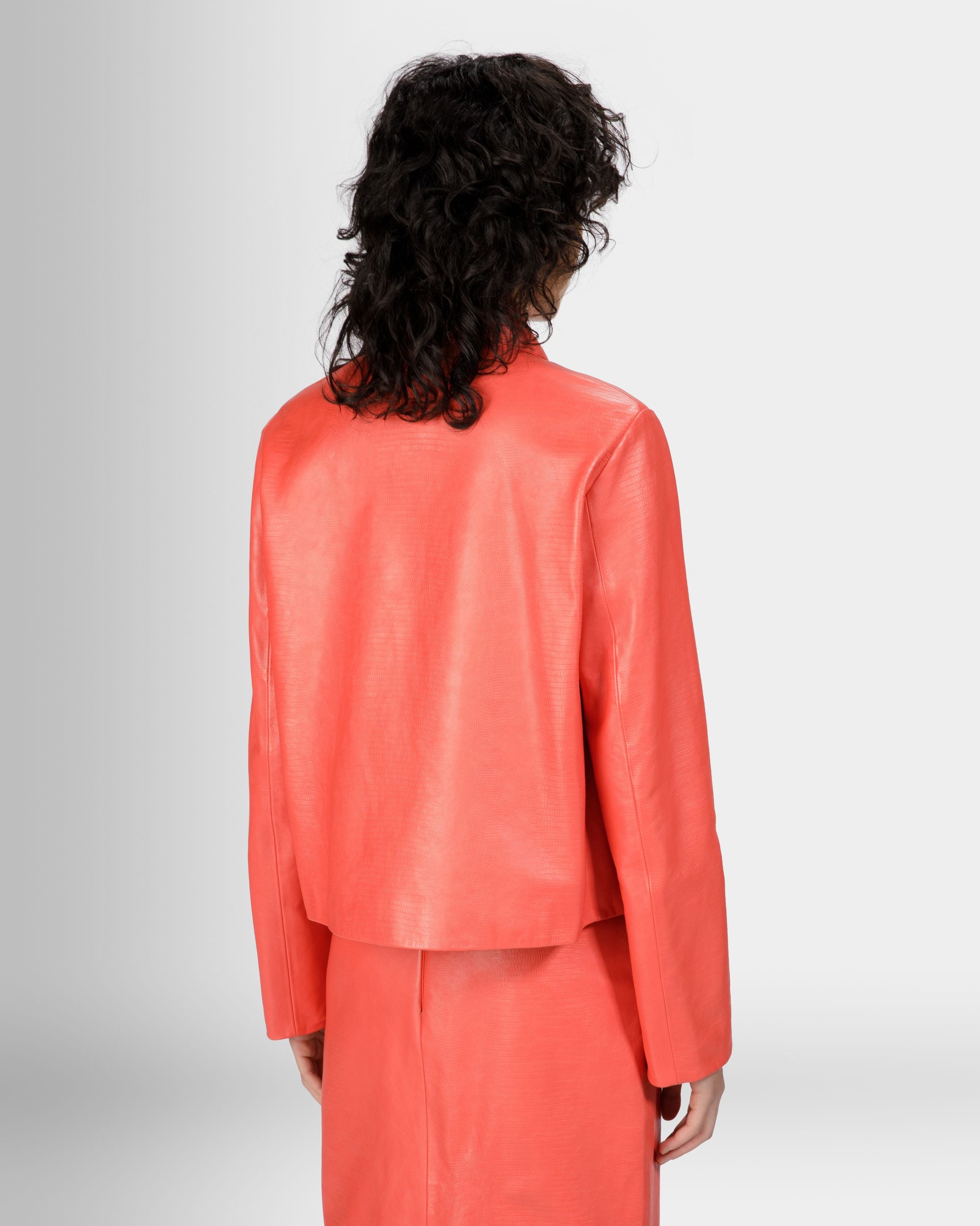 Bally leather jacket womens on sale
