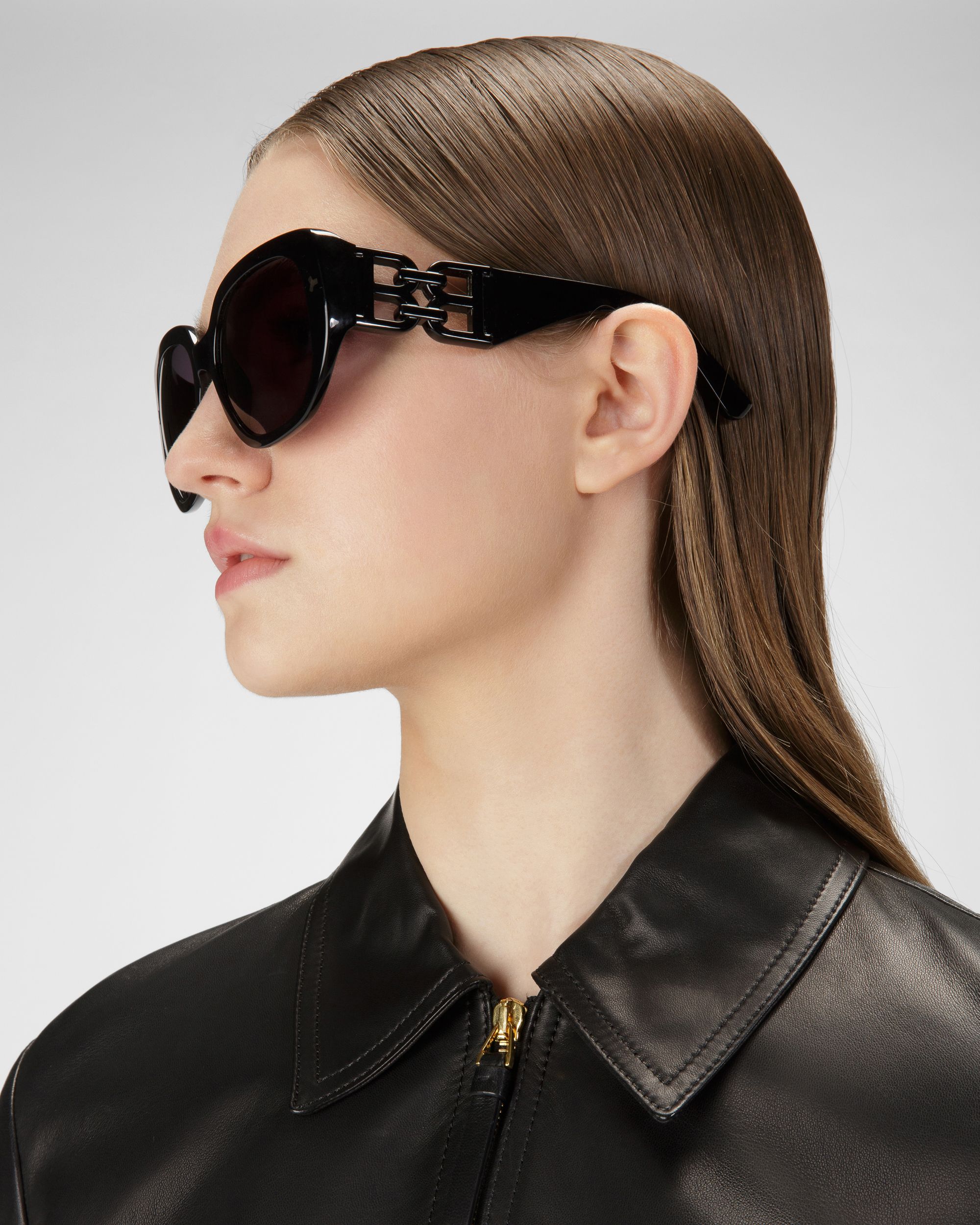 Leather Outerwear In Black - Women's - Bally - 02