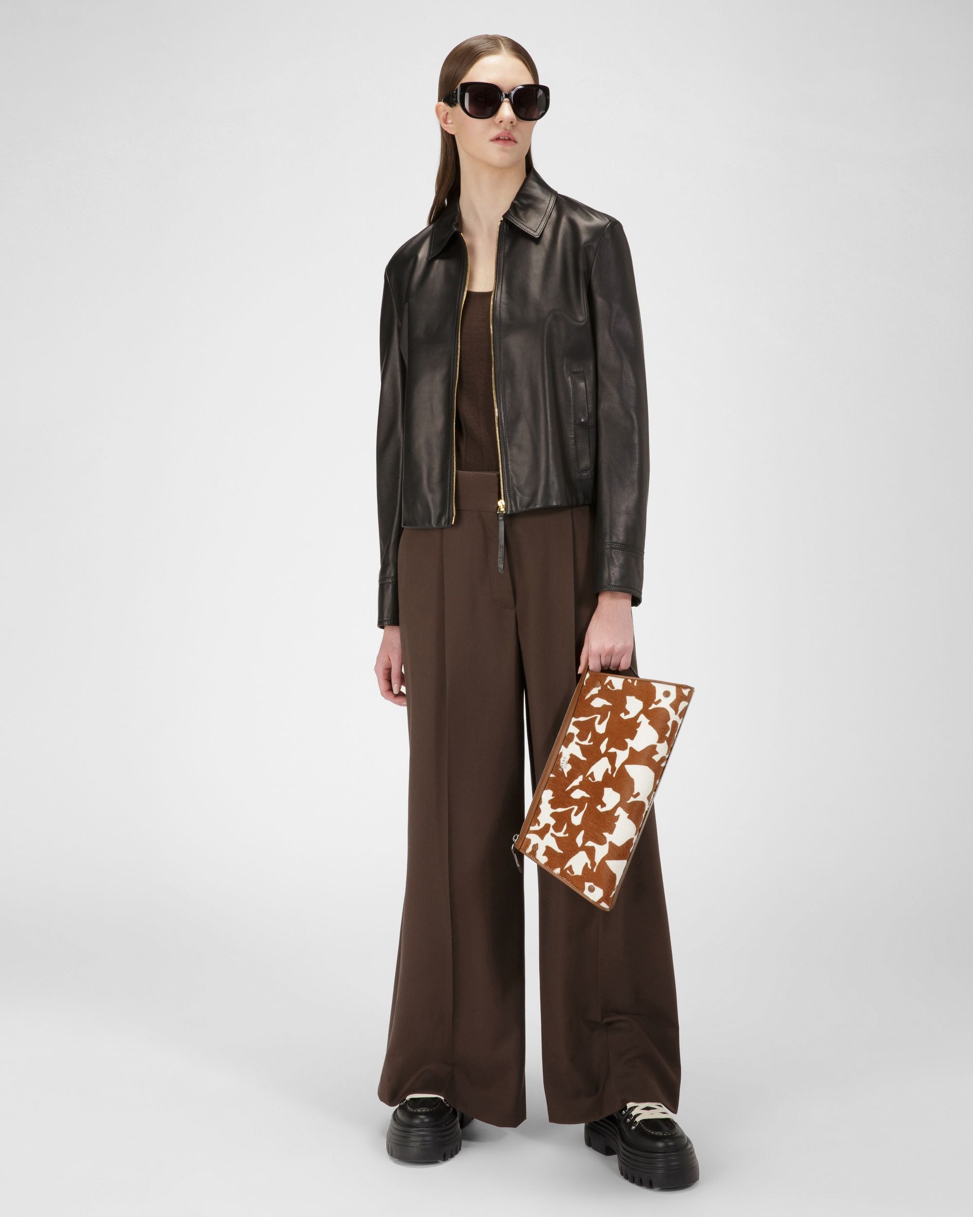 Leather Outerwear In Black - Women's - Bally - 04