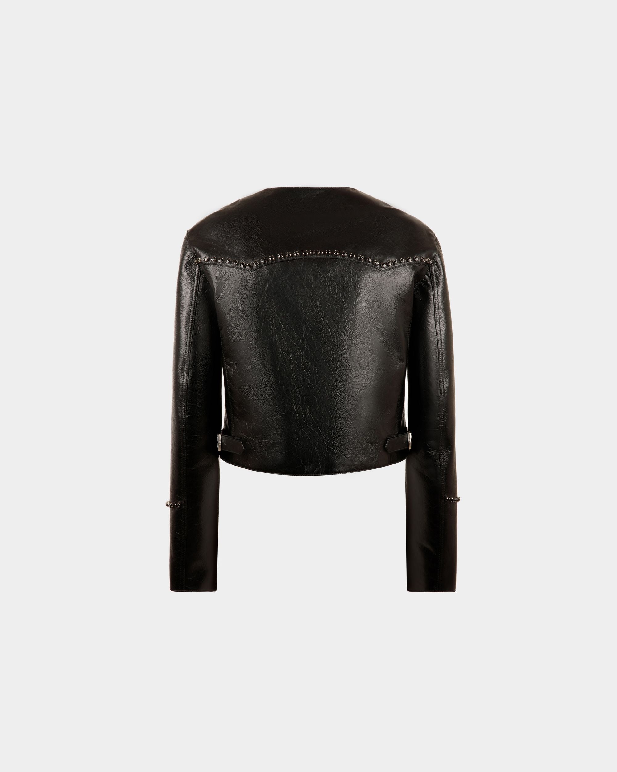 Jacket in Black Leather - Women's - Bally - 07