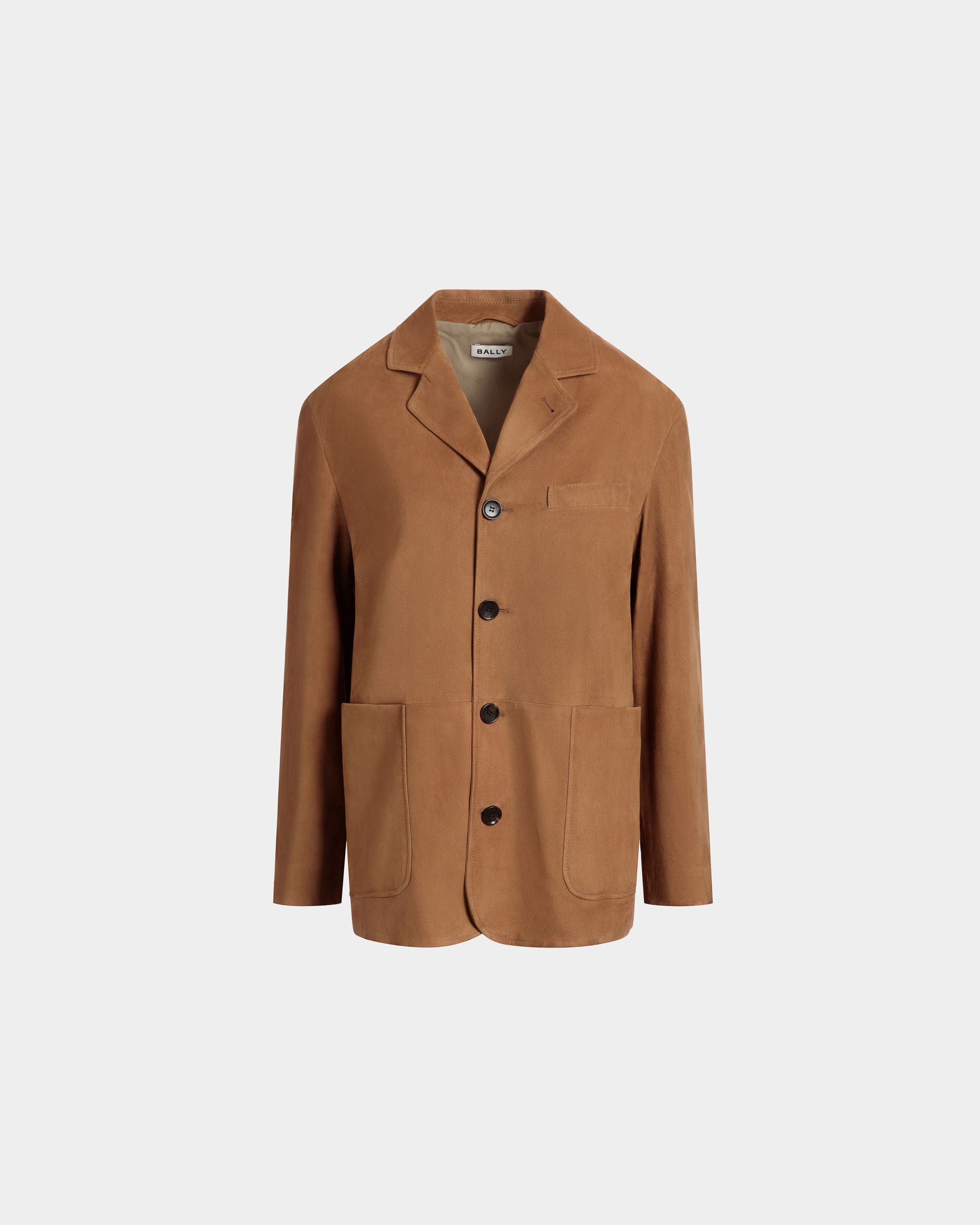 Blazer in Brown Suede - Women's - Bally - 01