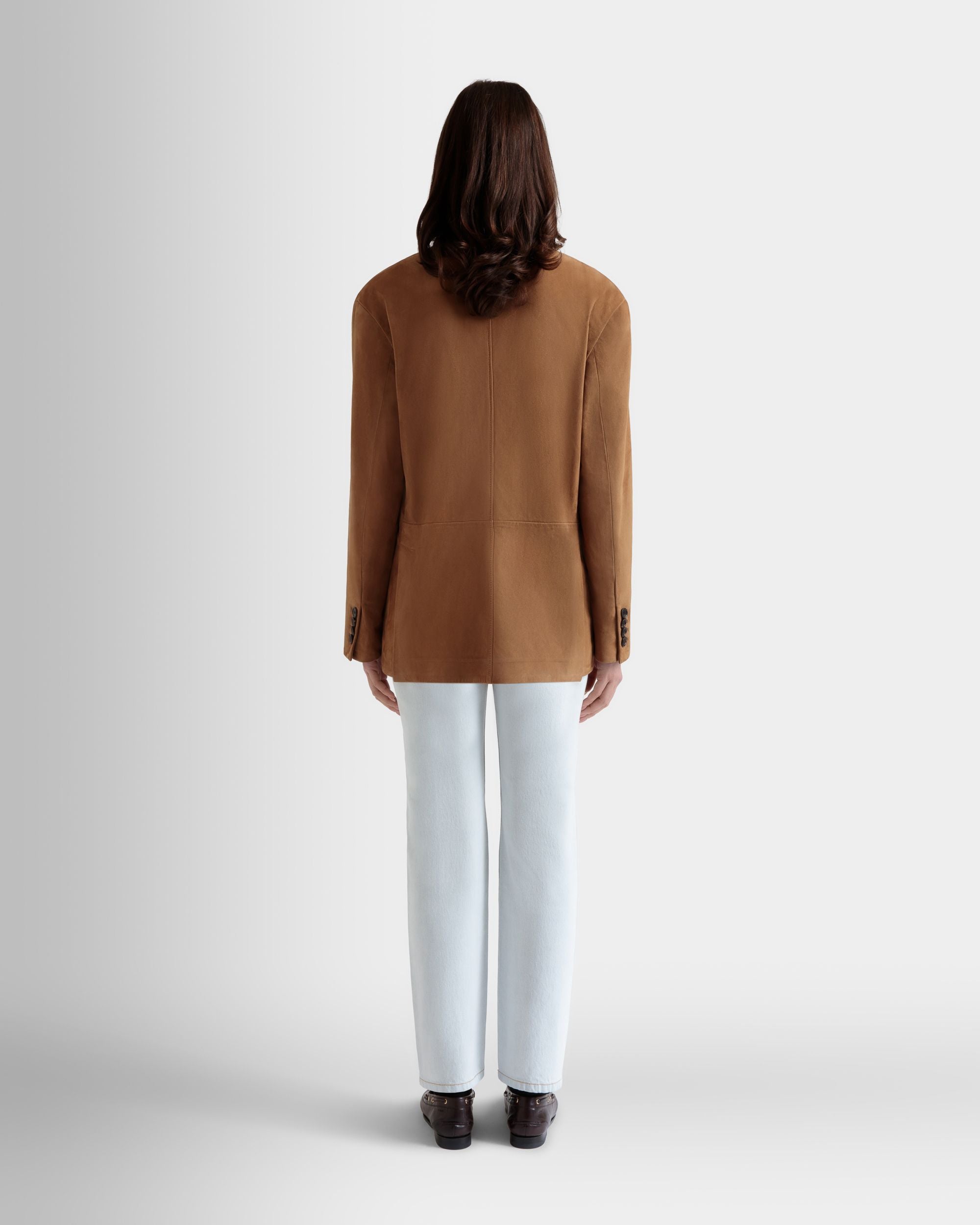 Blazer in Brown Suede - Women's - Bally - 06