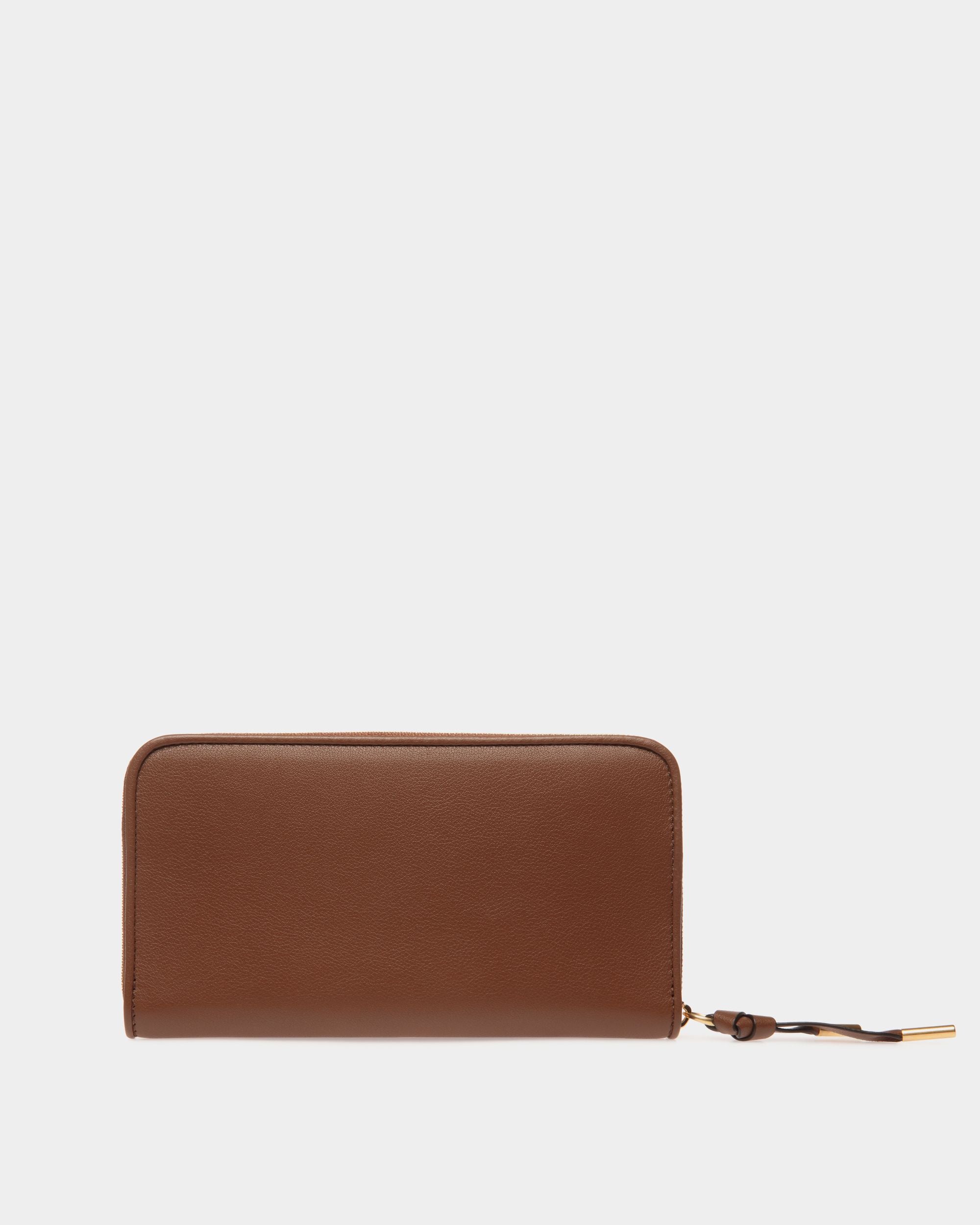 Bally Essential Long Wallet in Brown Leather - Women's - Bally - 02