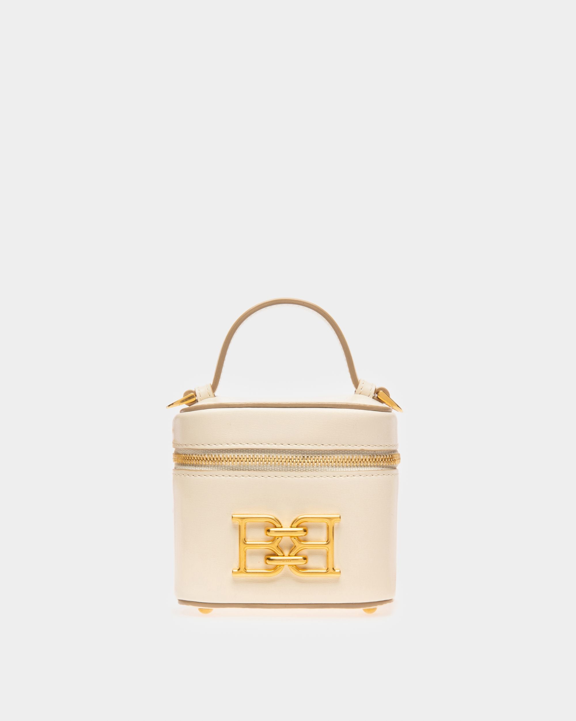 Beys Leather Vanity Case In Bone - Women's - Bally - 01