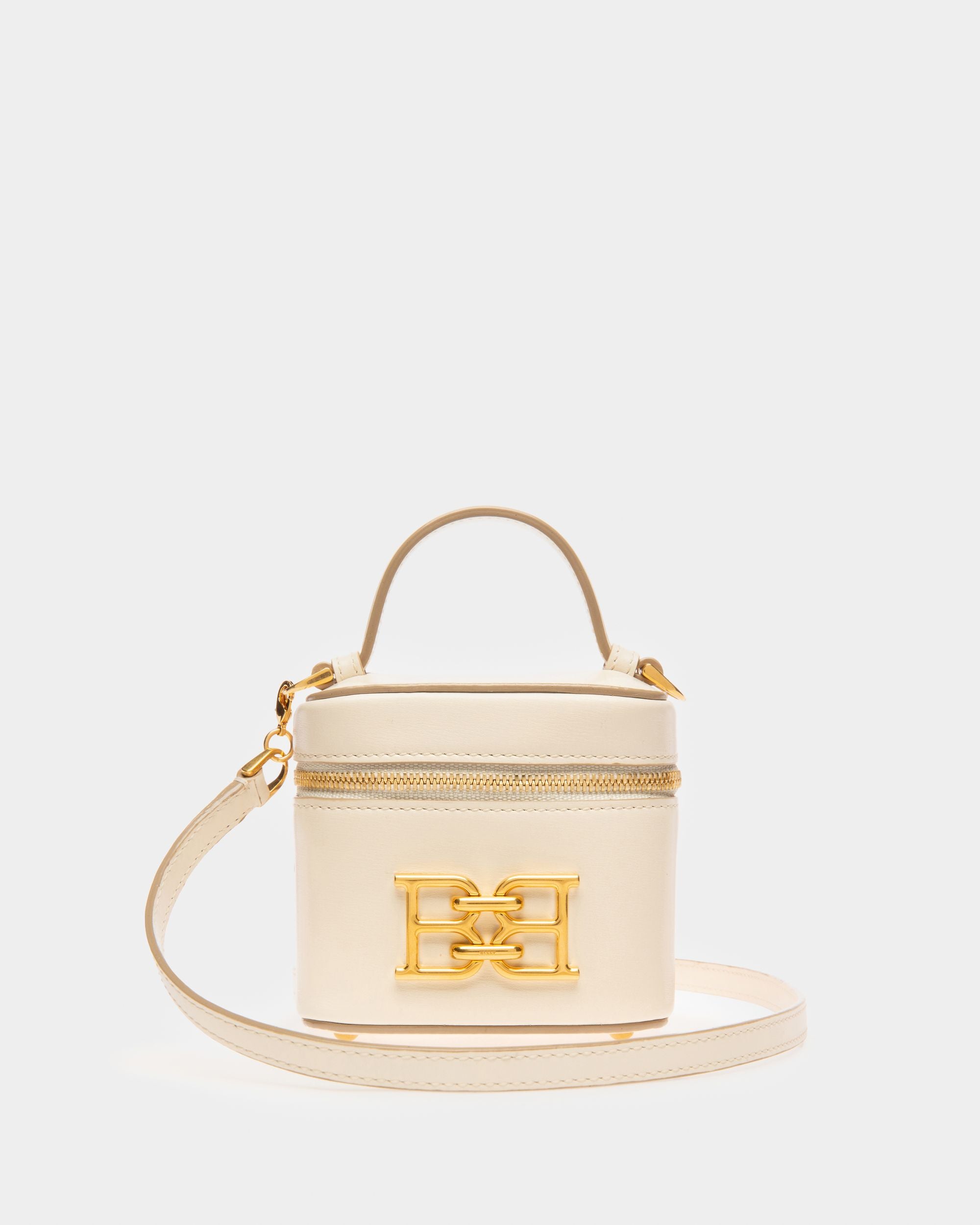 Beys Leather Vanity Case In Bone - Women's - Bally - 05