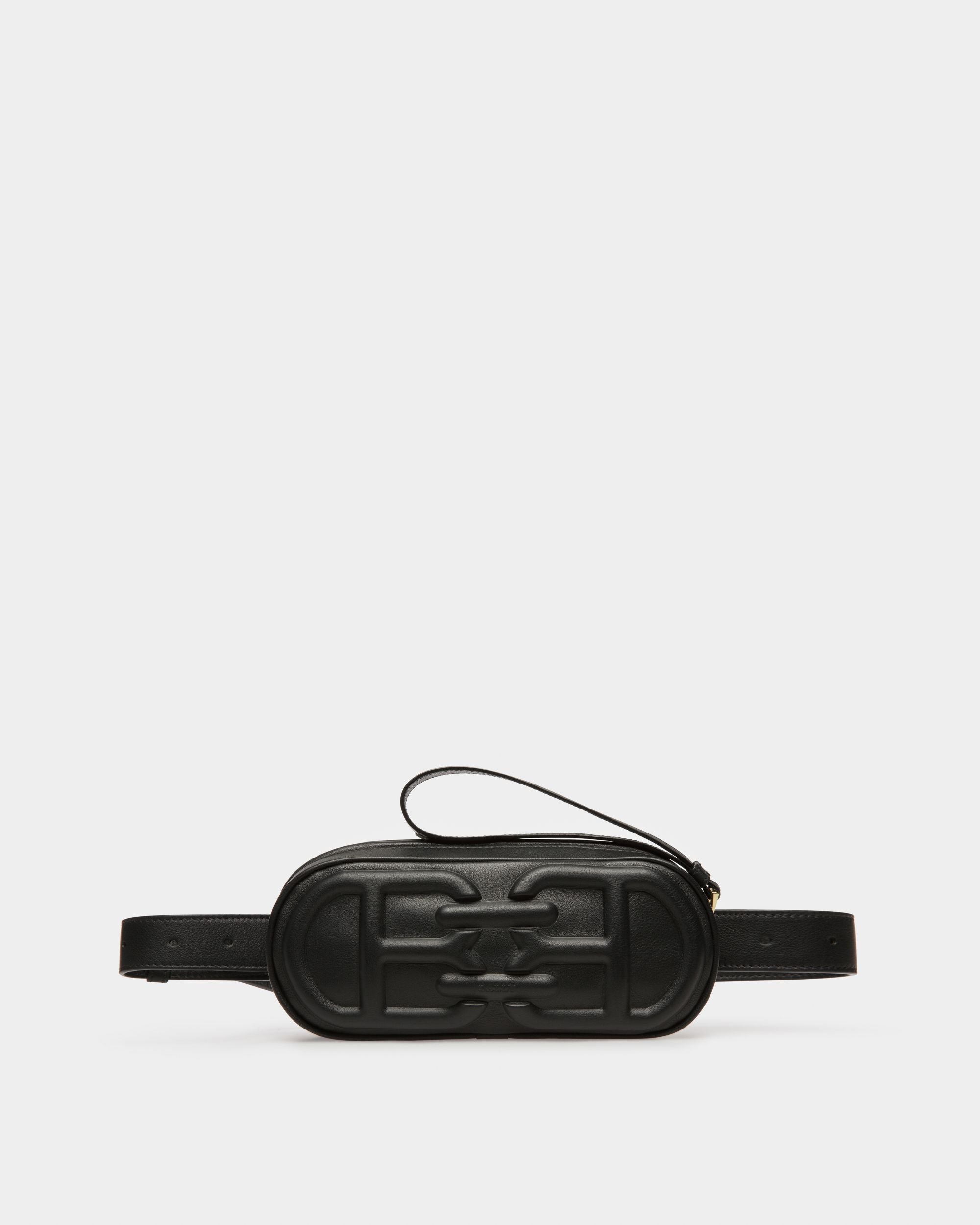 Bowye Leather Belt Bag In Black - Women's - Bally - 04