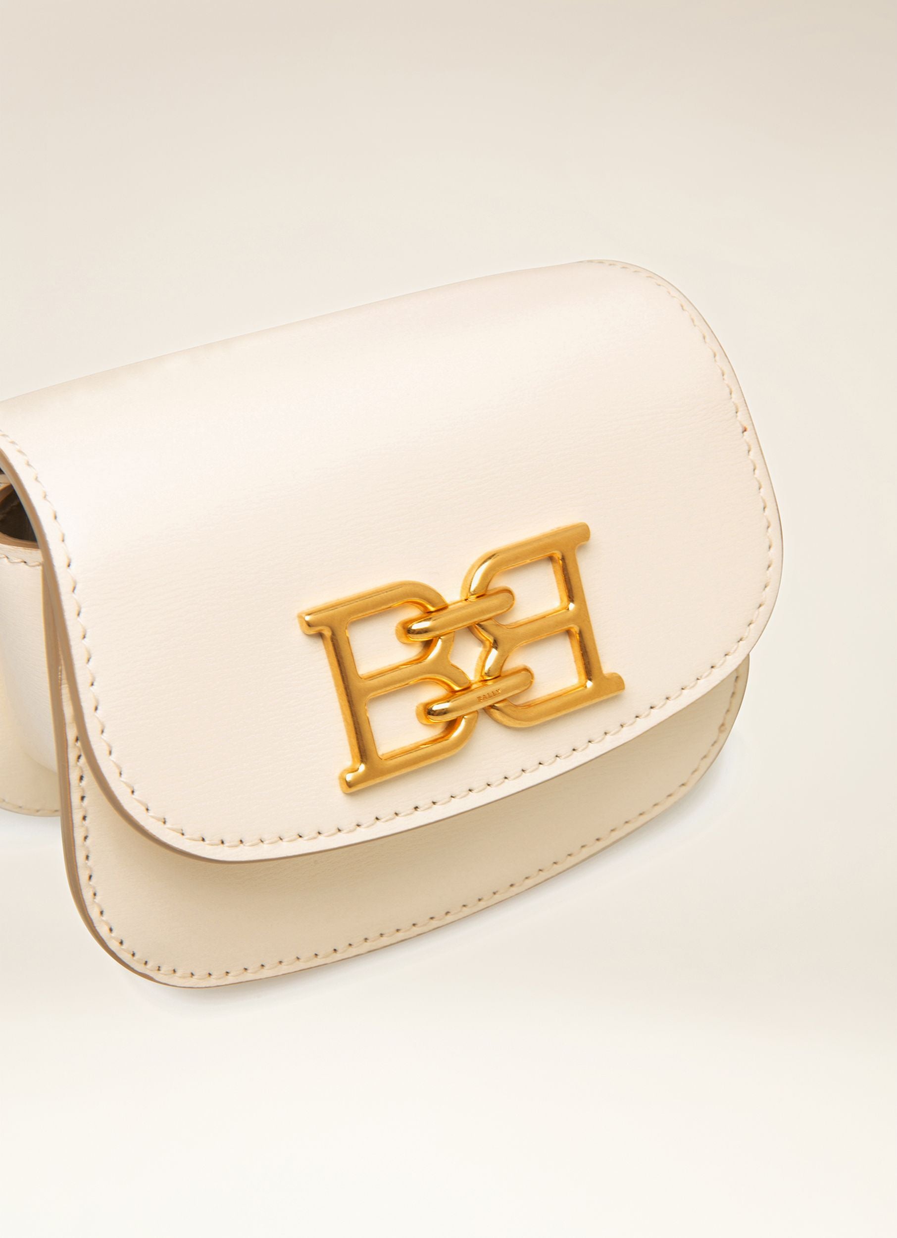 Baily Xs Leather Accessory In Bone - Women's - Bally - 02