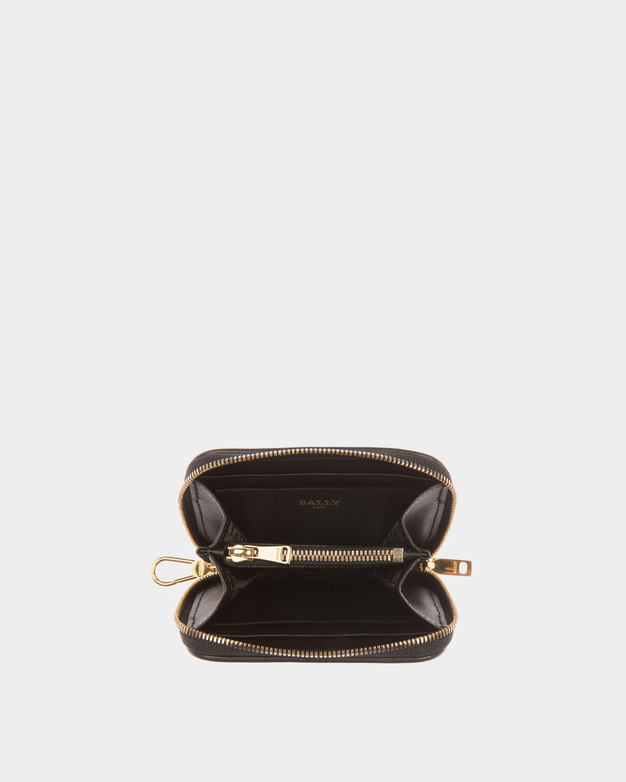 B-Echo Card Case in Black Nylon - Women's - Bally - 03