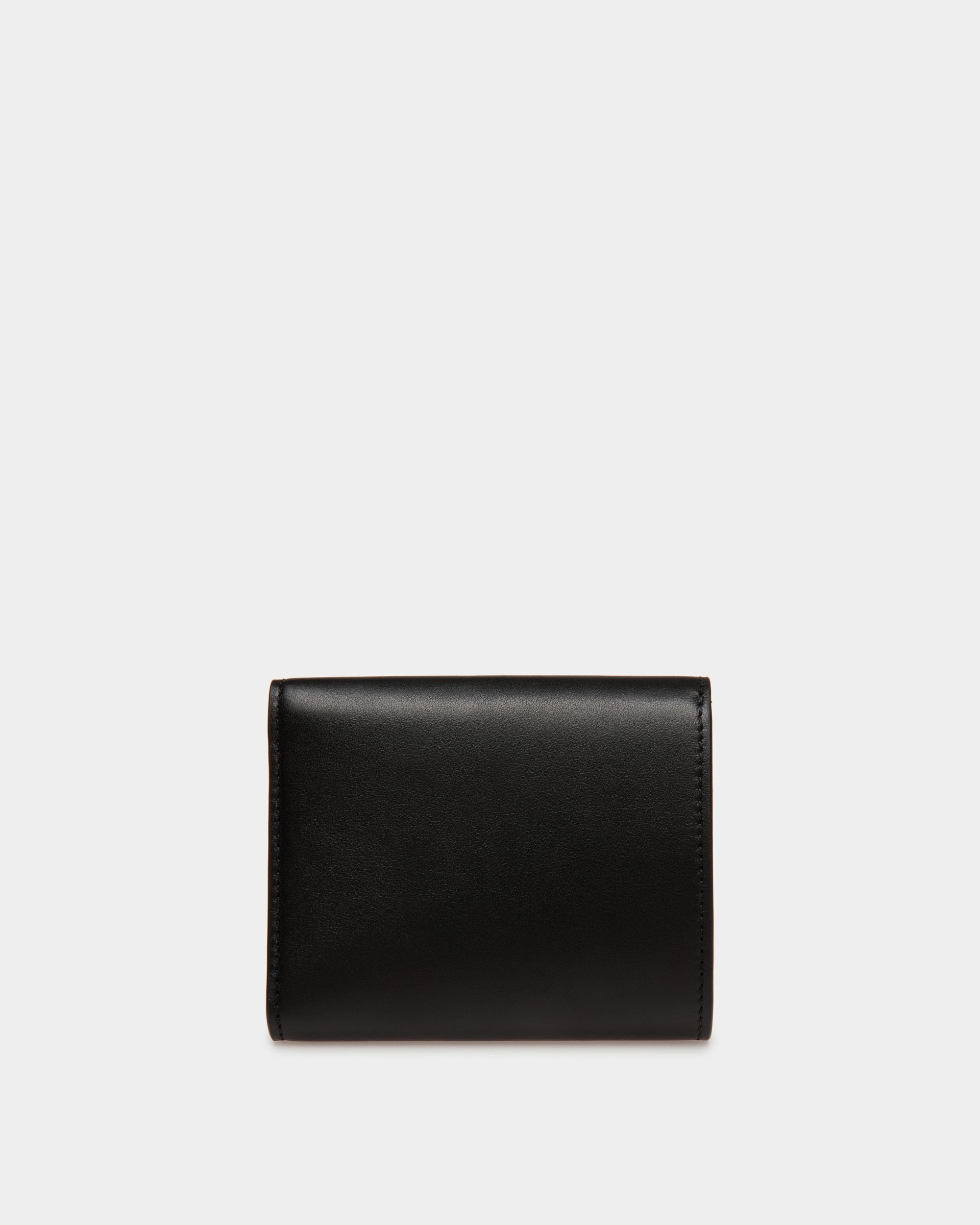 Tilt Wallet In Black Leather - Women's - Bally - 02