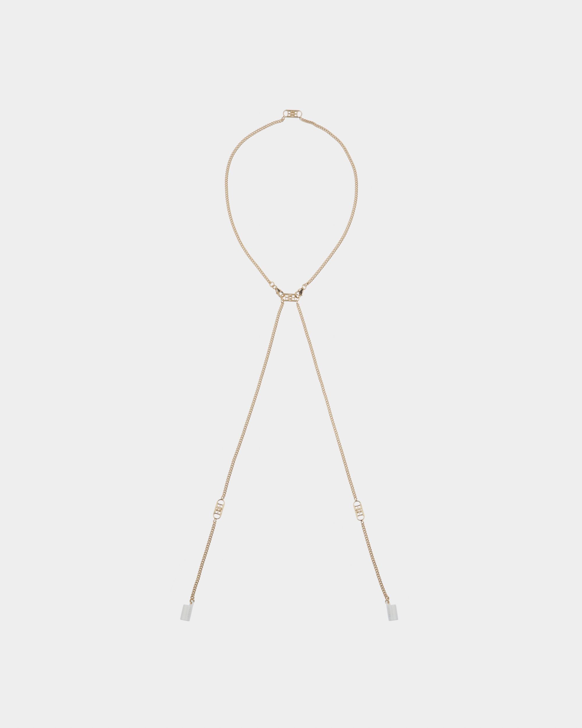 Boyo Metal Airpod Chain In Yellow Gold - Women's - Bally - 01