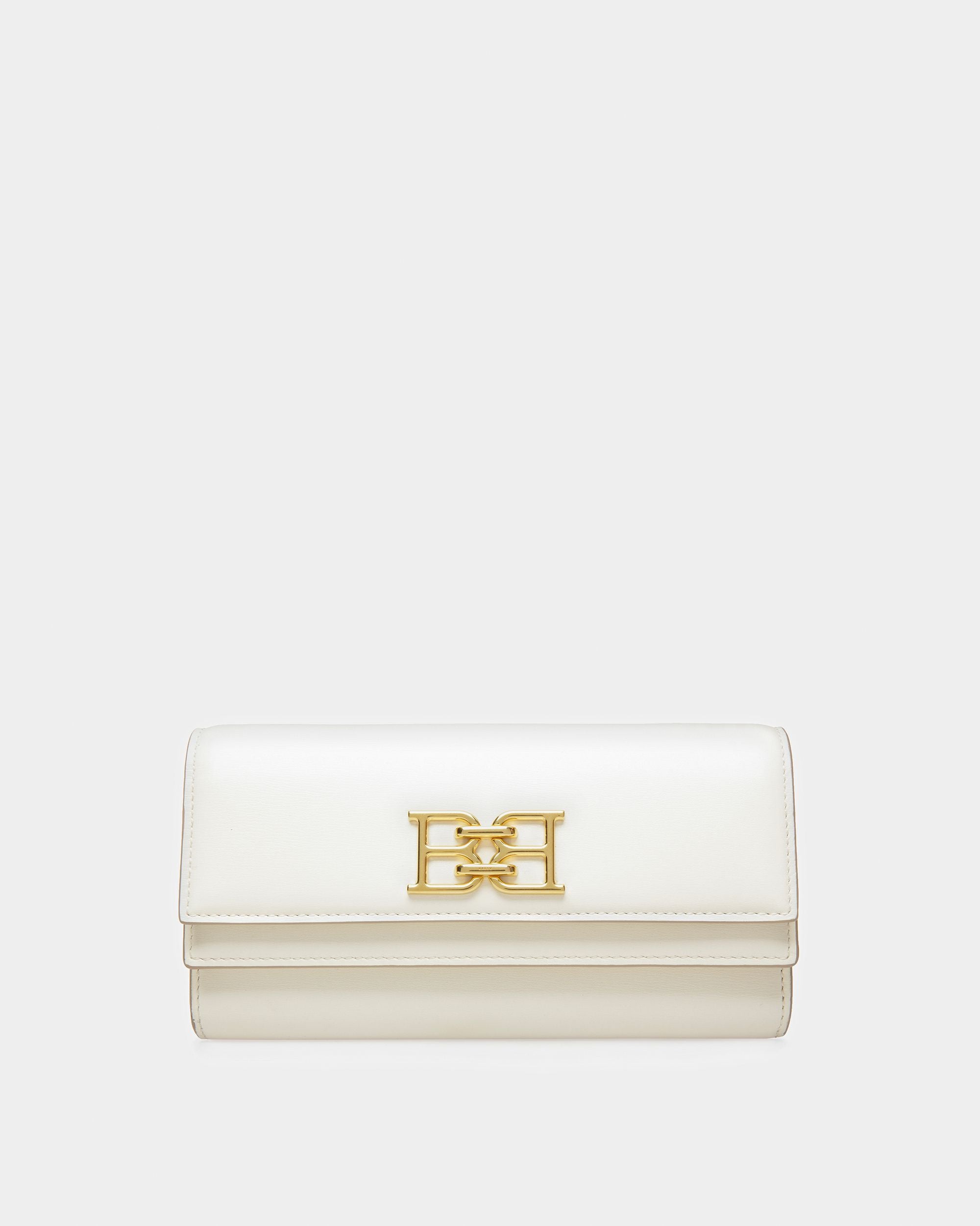 Byanca Leather Travel Wallet In Bone - Women's - Bally - 01