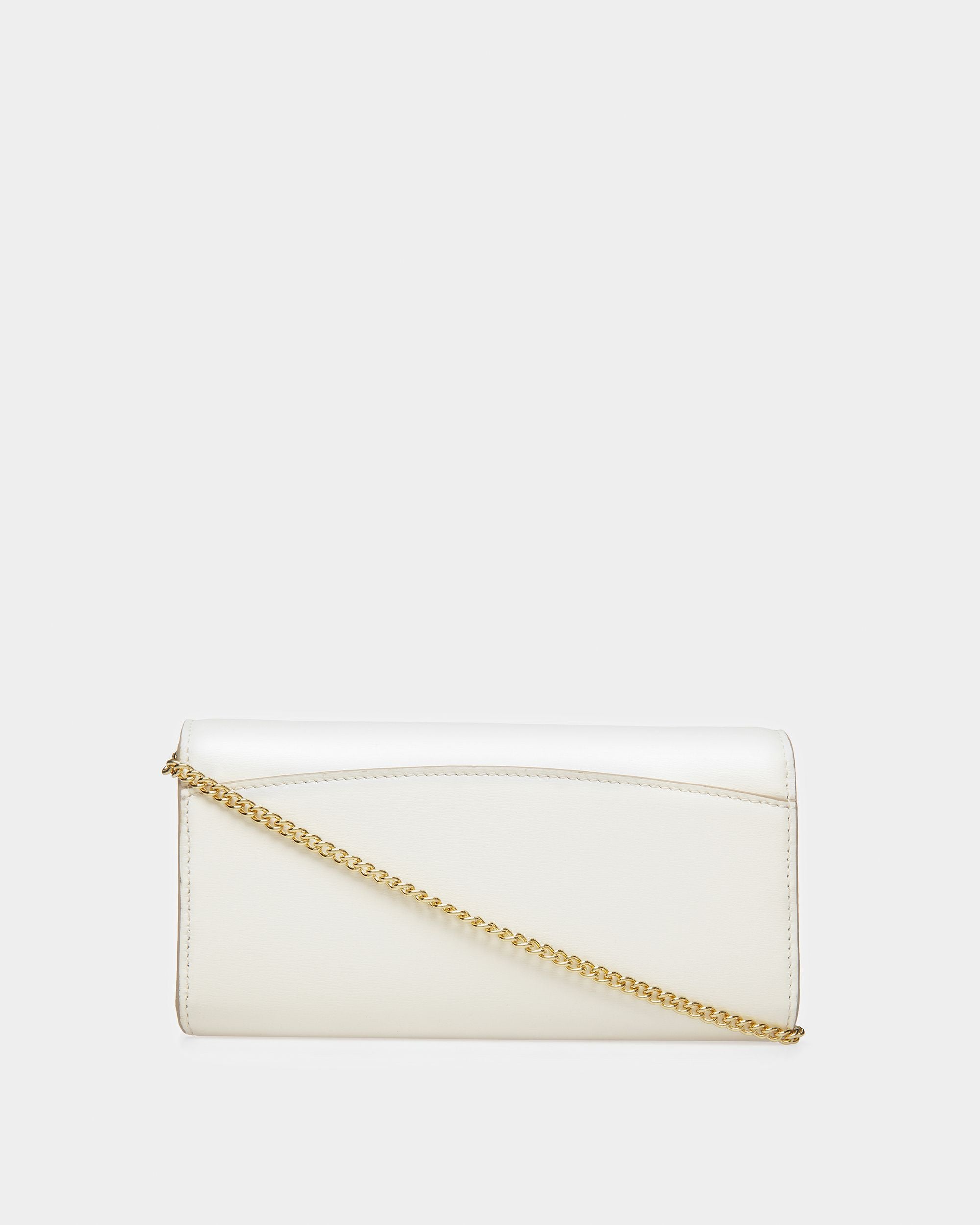 Byanca Leather Travel Wallet In Bone - Women's - Bally - 03