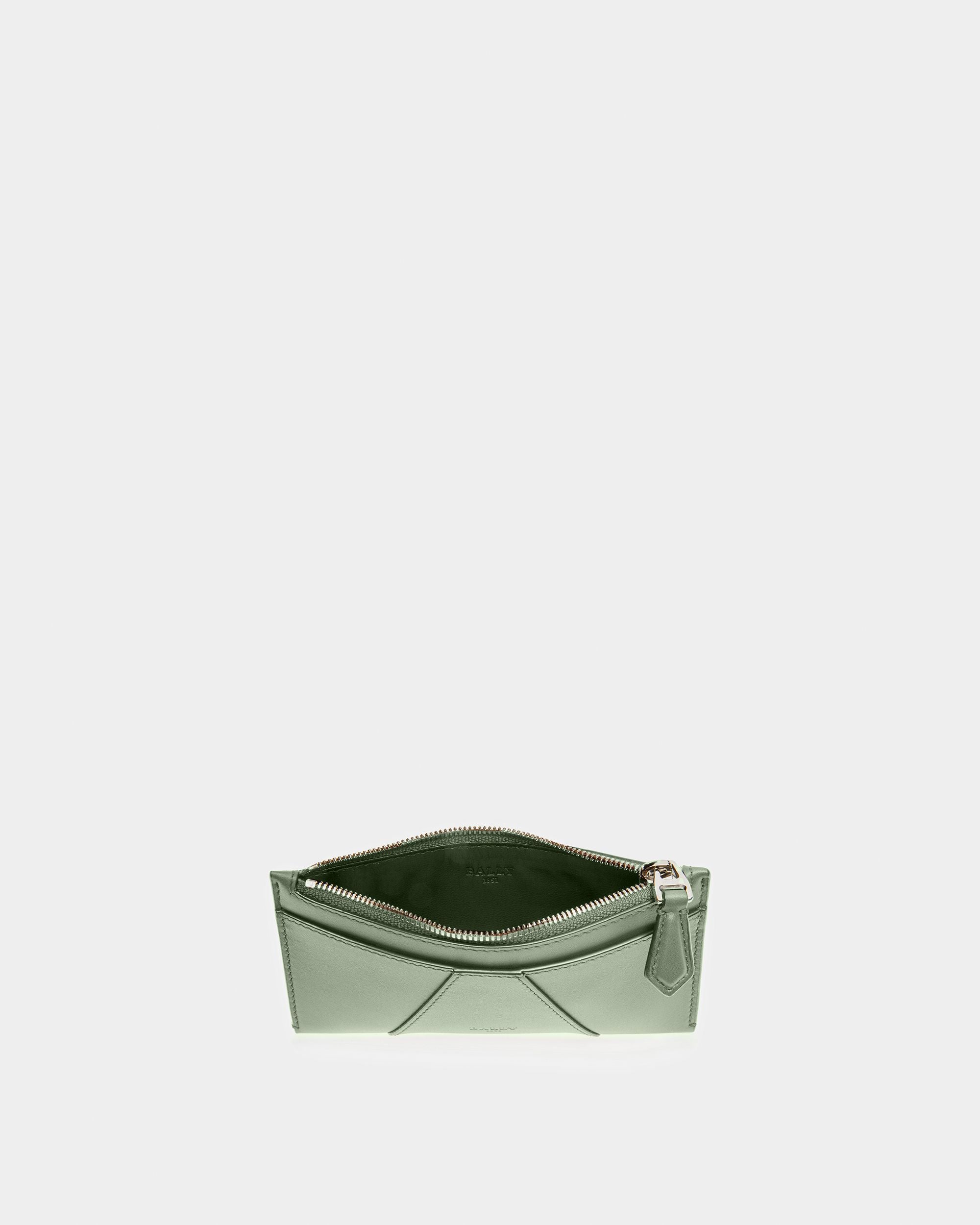 Adley Leather Wallet In Sage - Women's - Bally - 03