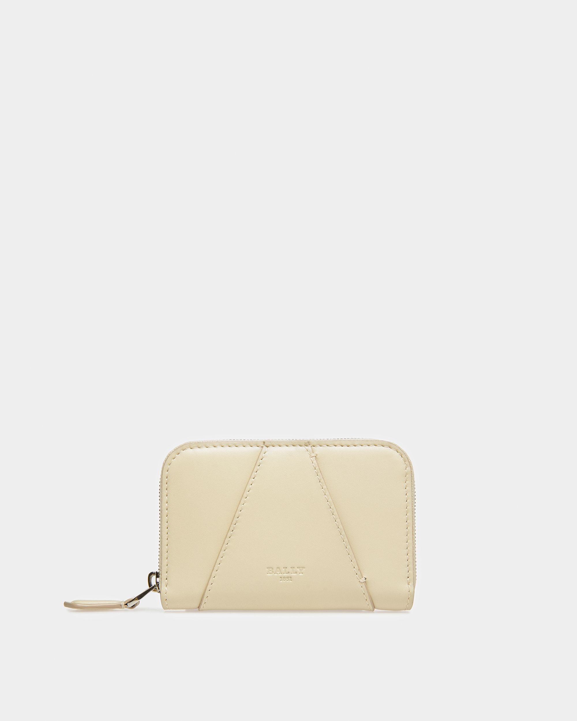 Angye Leather Wallet In Fossil - Women's - Bally - 01