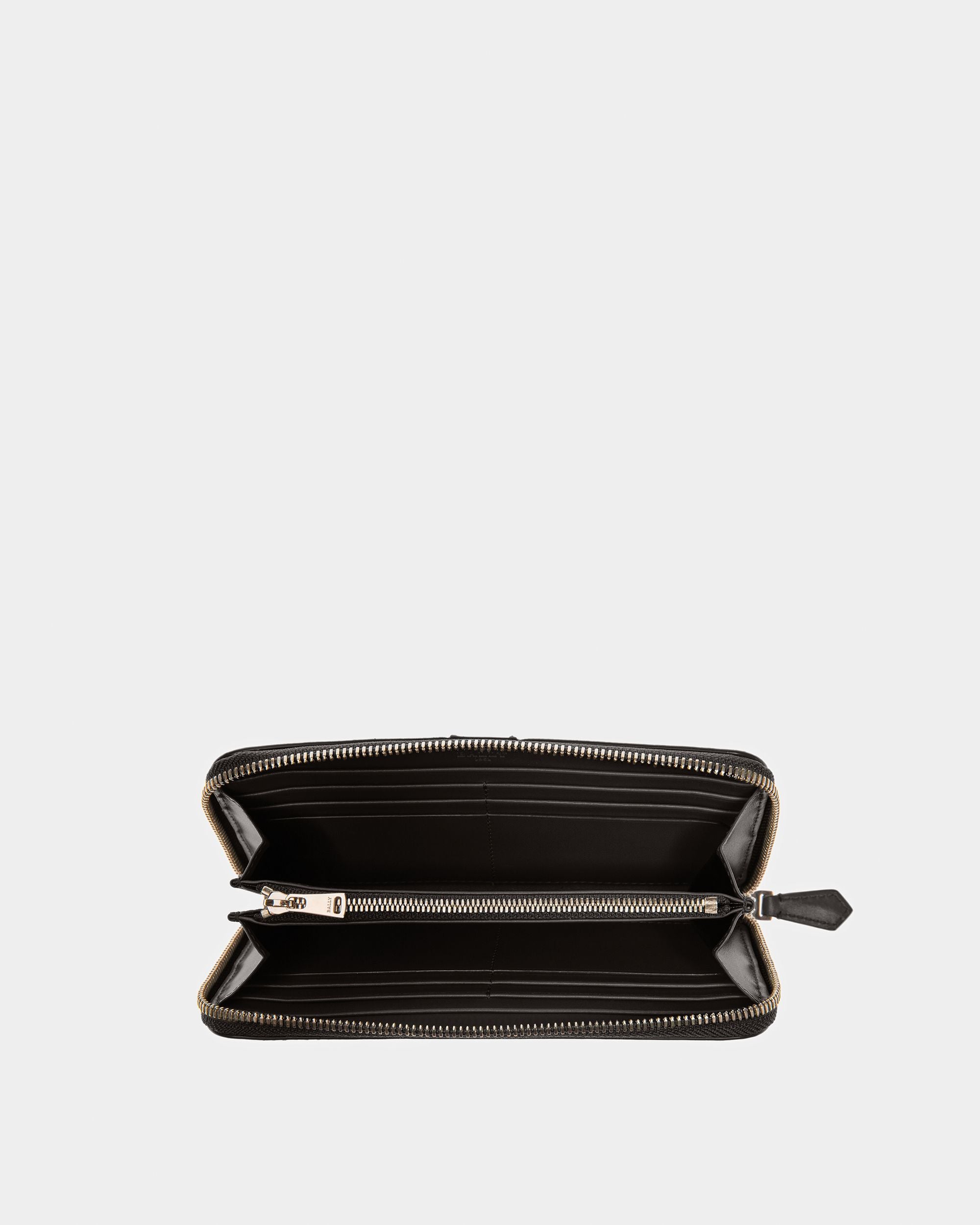 Avenor Leather Wallet In Black - Women's - Bally - 03