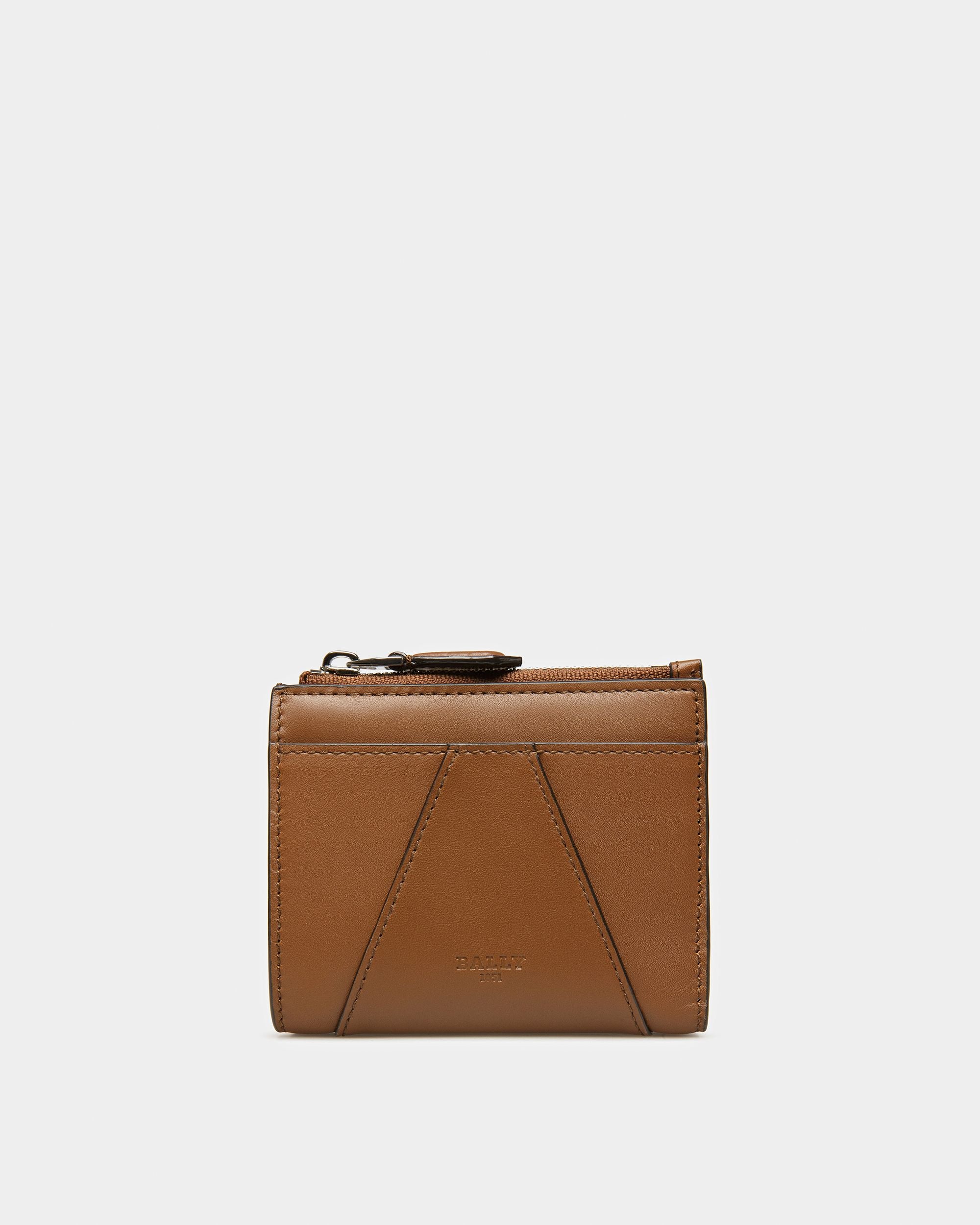 Axeel Leather Wallet In Brown - Women's - Bally - 02