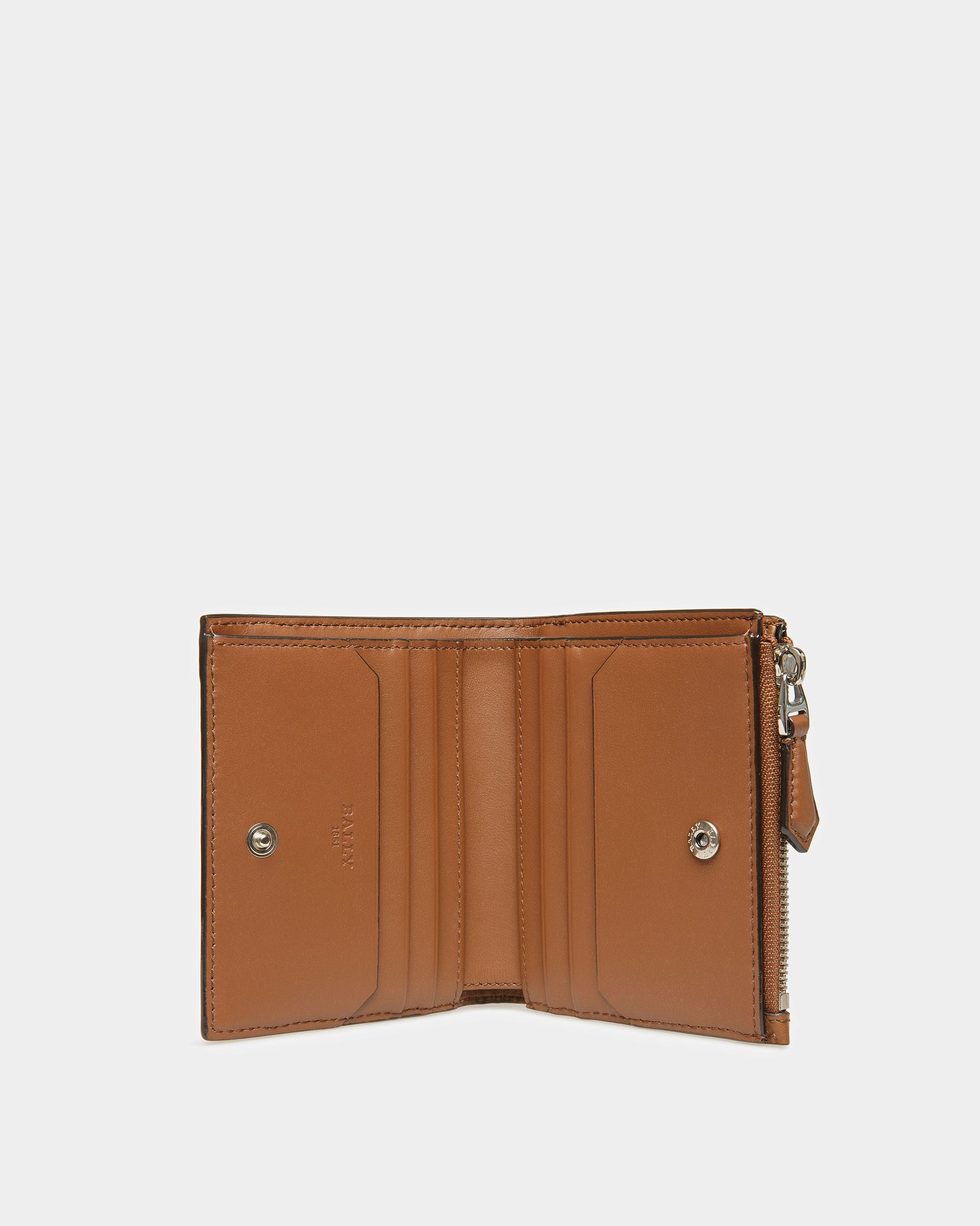 Axeel Leather Wallet In Brown - Women's - Bally - 03