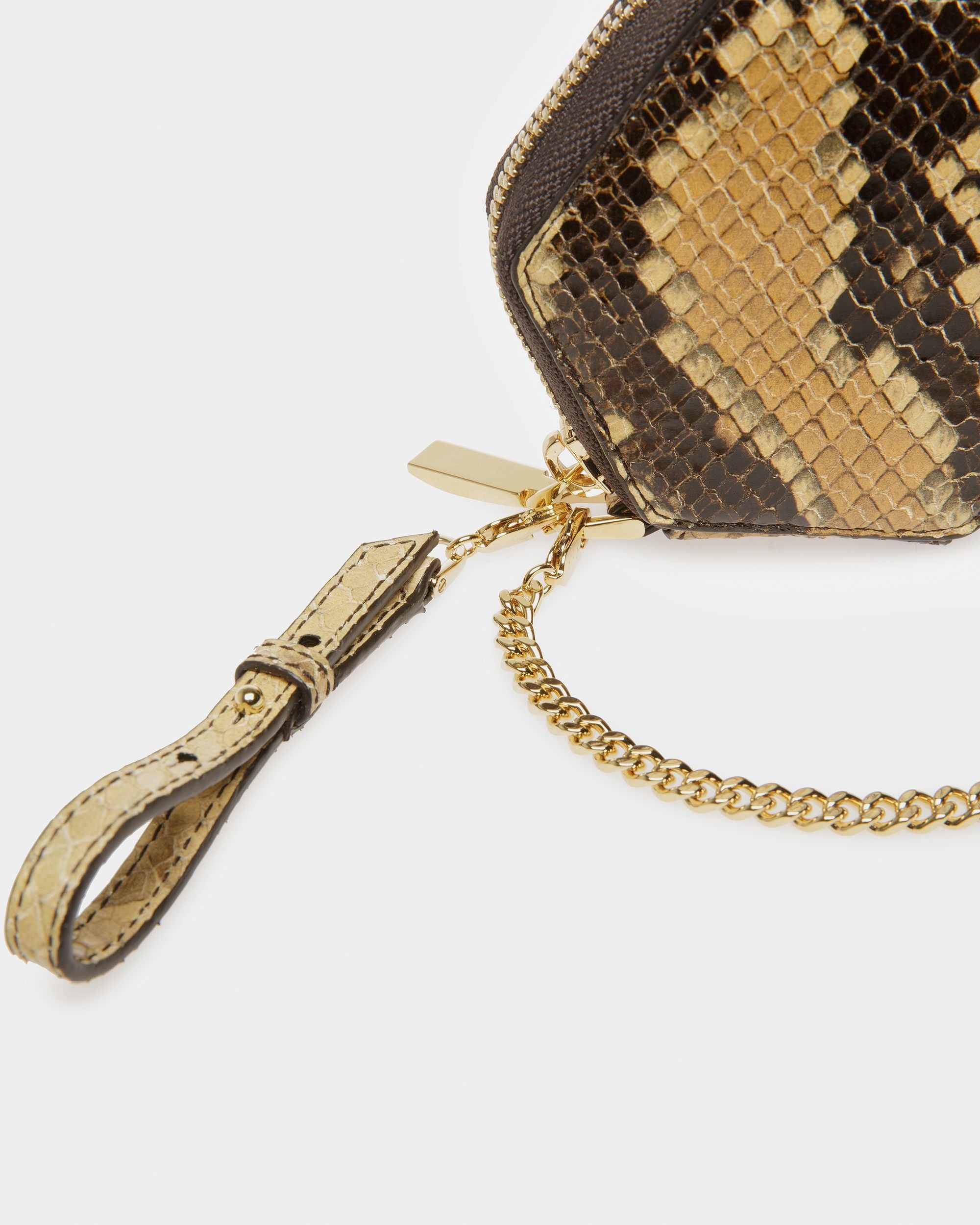 Block Zipped Coin Purse In Python Print - Women's - Bally - 04