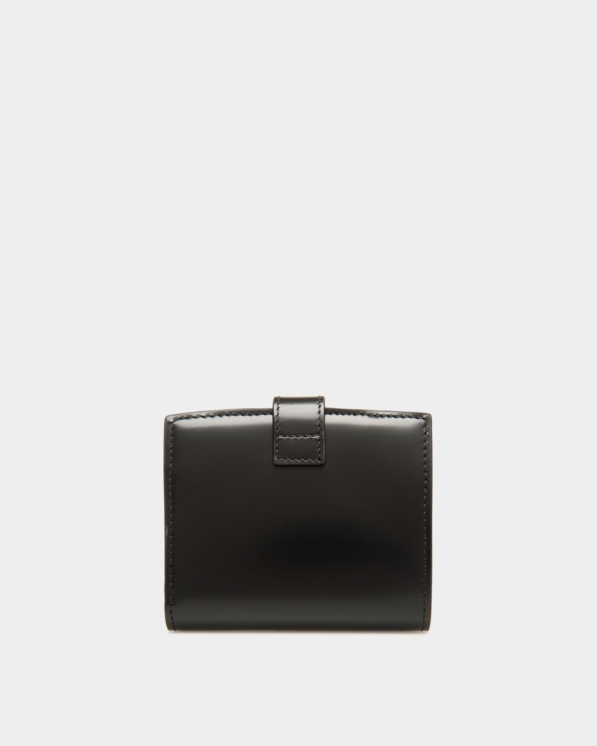 Ollam Wallet in Black Brushed Leather - Women's - Bally - 02