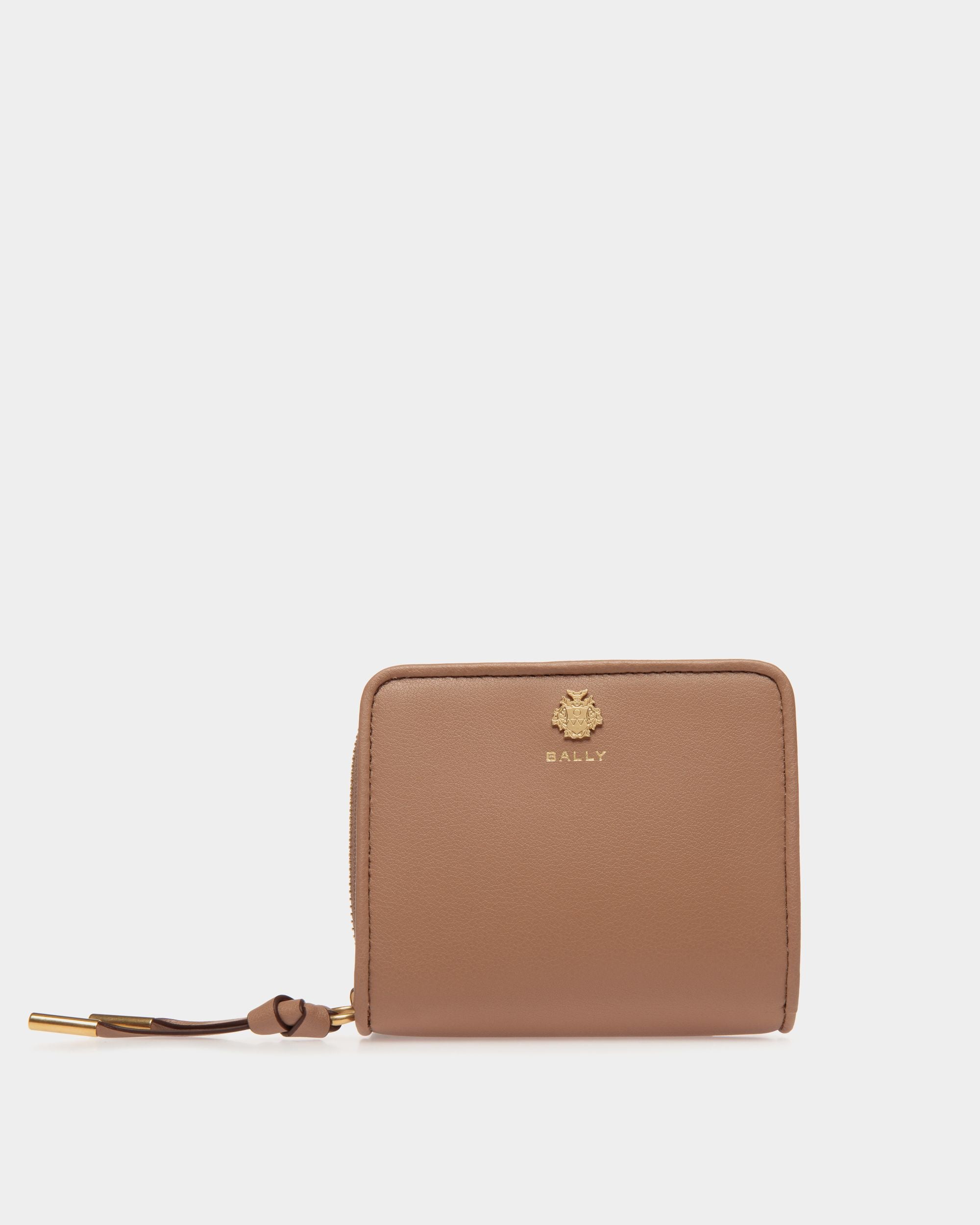 Bally Essential Wallet in Praline Beige Leather - Women's - Bally - 01