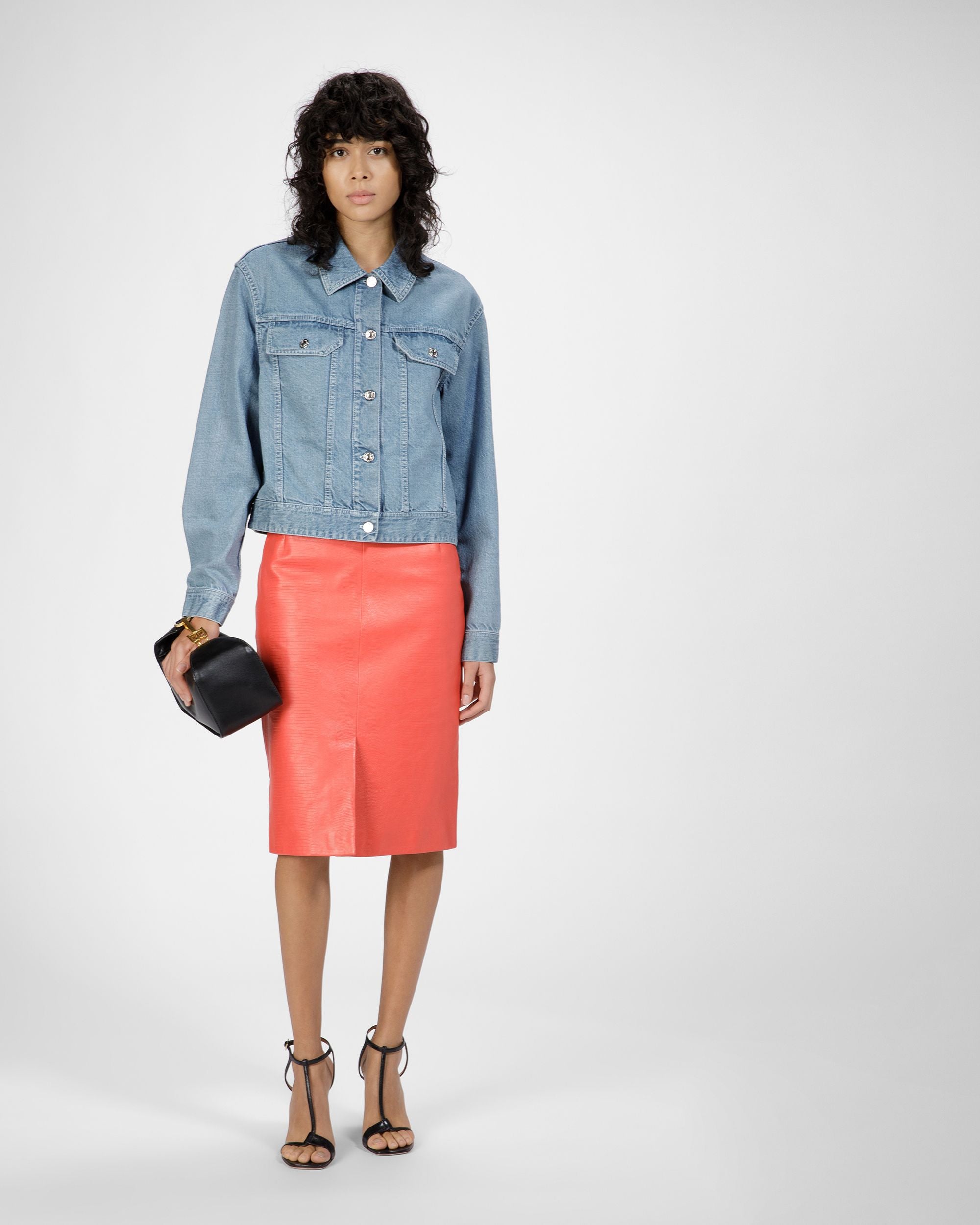 Denim Jacket In Light Blue - Women's - Bally - 02