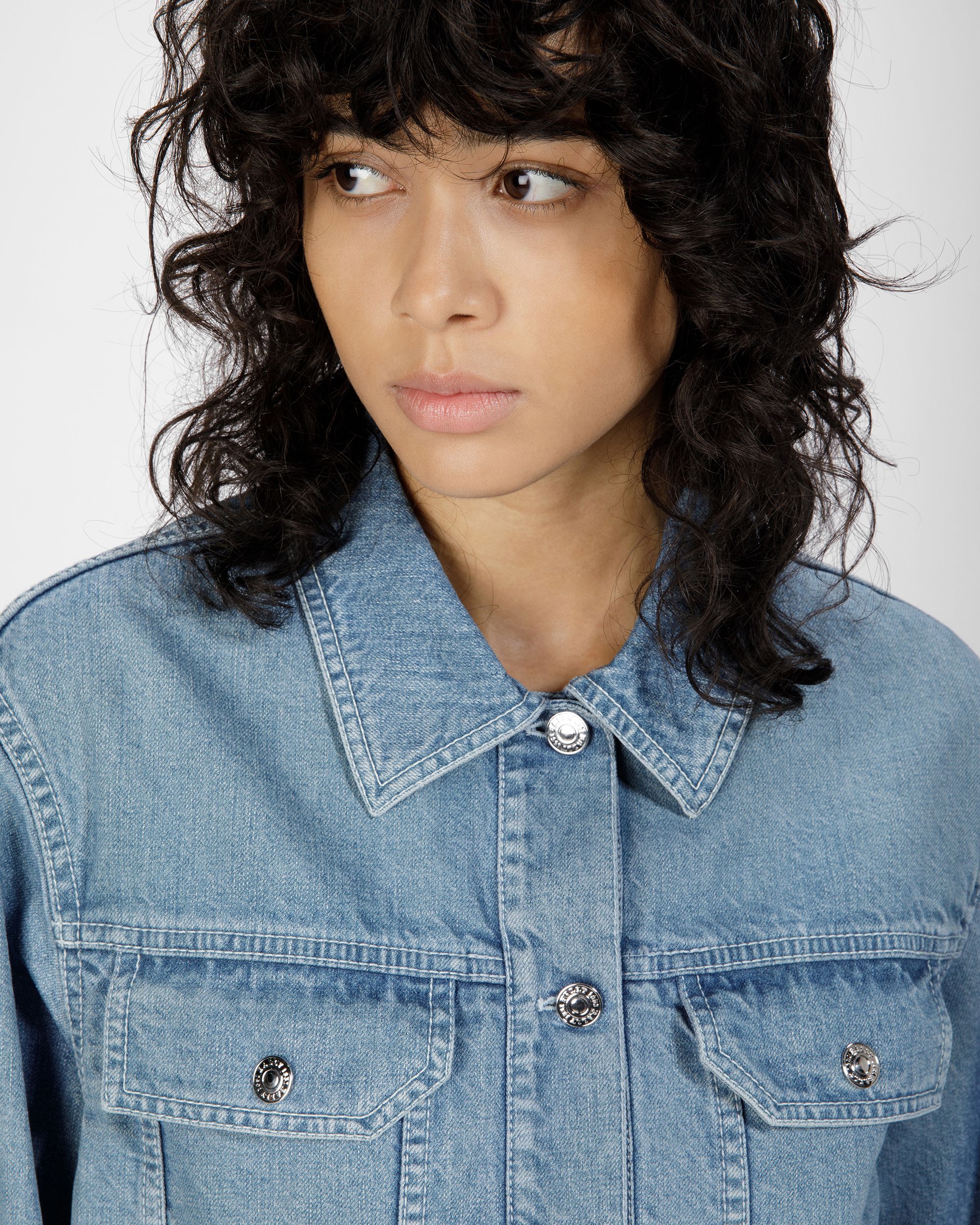 Denim Jacket In Light Blue - Women's - Bally - 04