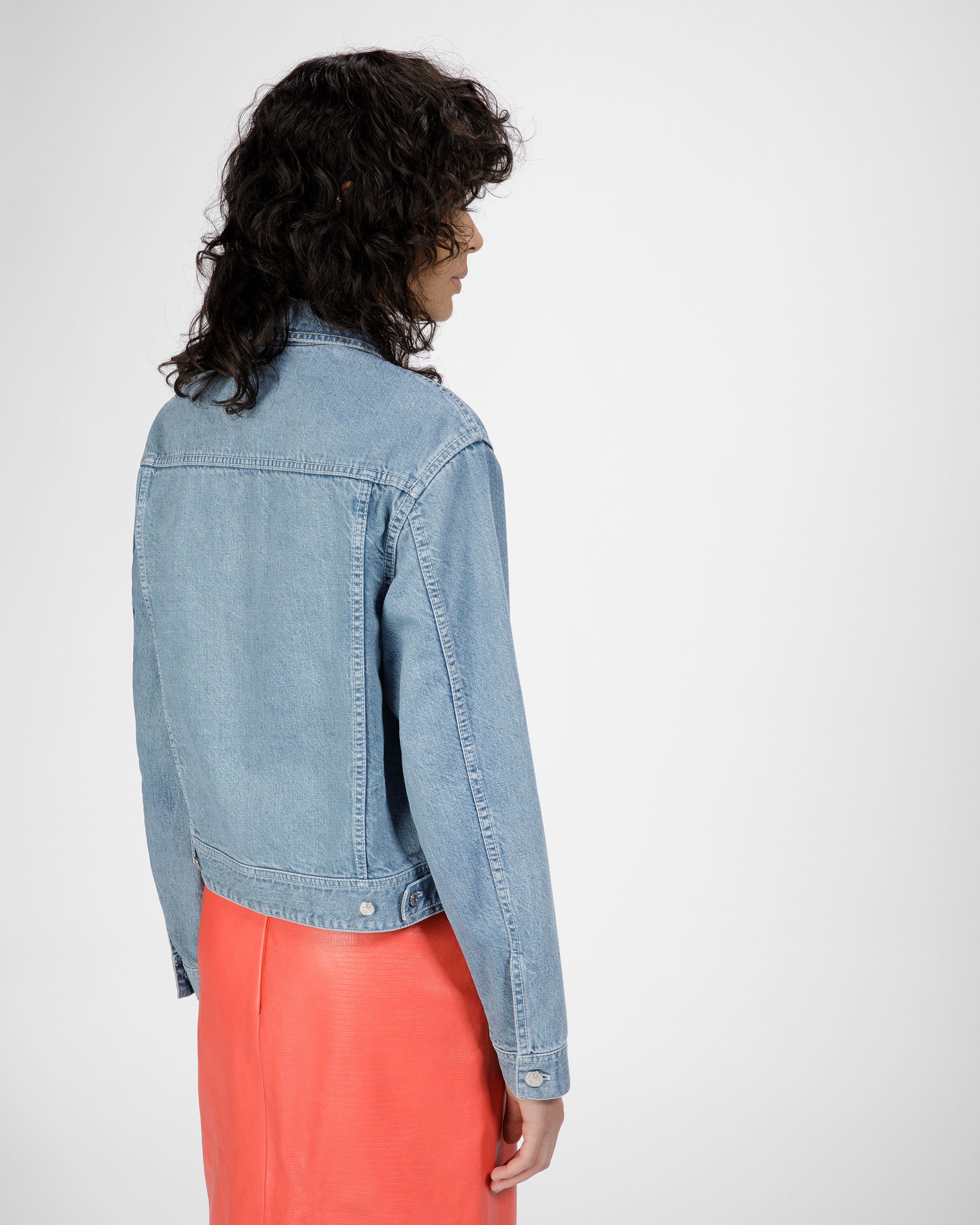 Denim Jacket In Light Blue - Women's - Bally - 05