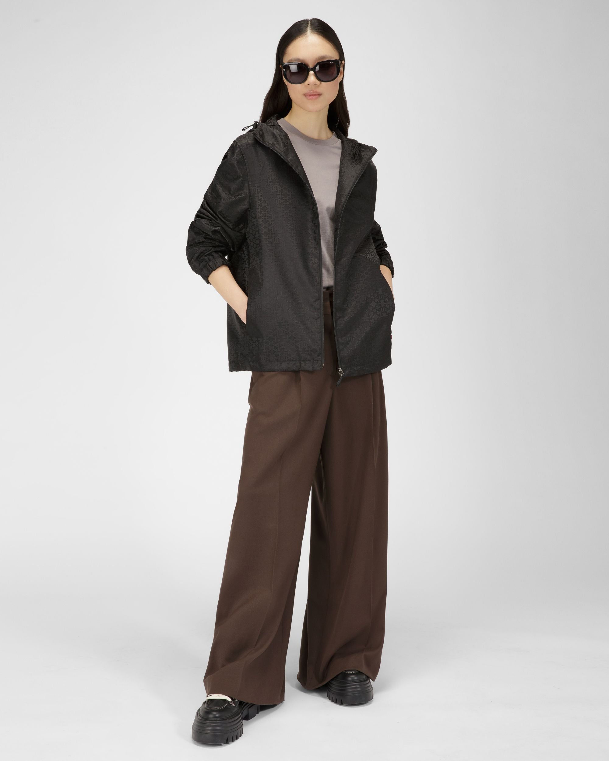 Nylon Outerwear In Black - Women's - Bally - 04