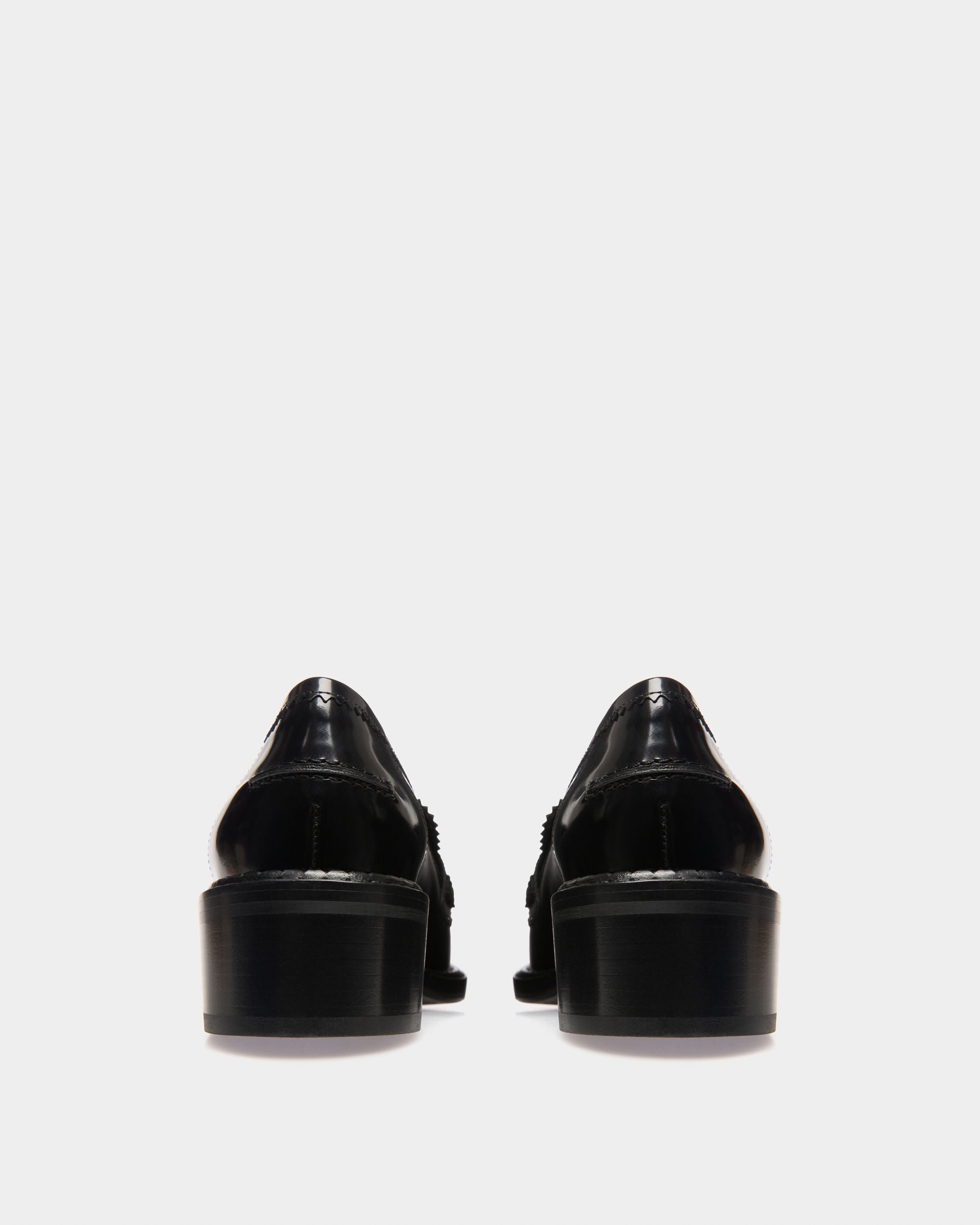Ellyane Leather Mocassins In Black - Women's - Bally - 04